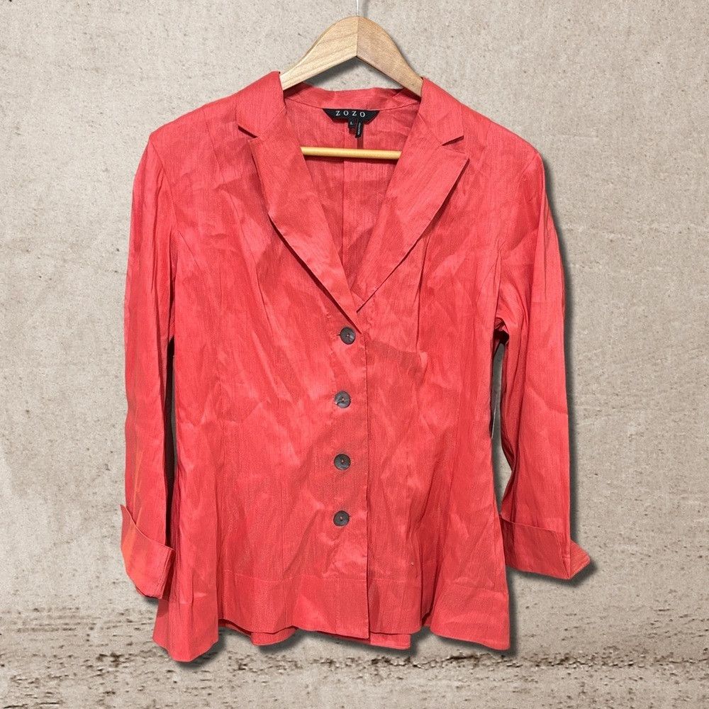 Other Zozo Linen Blazer NWT Size L / US 10 / IT 46 - 1 Thumbnail