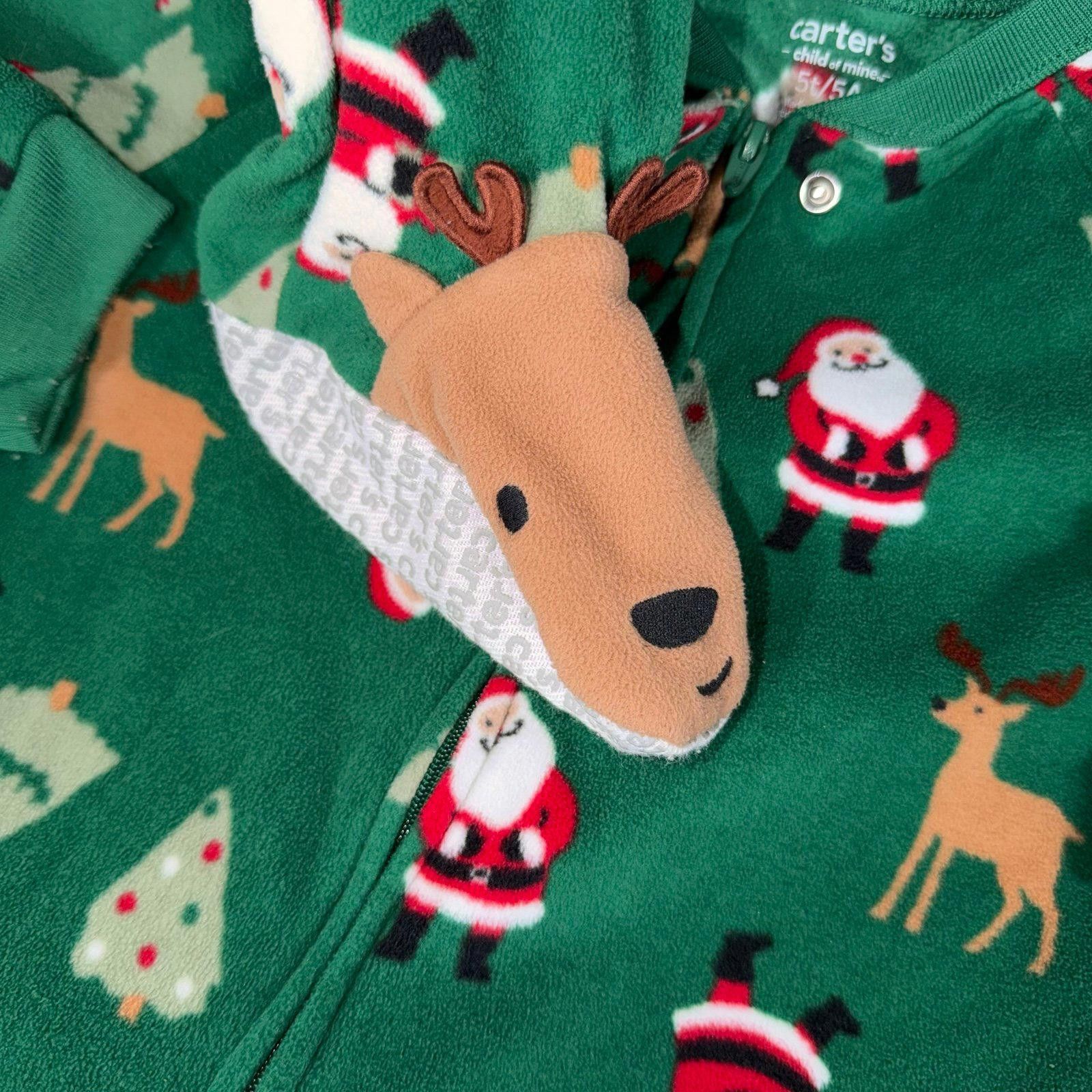 Other 5T Carters Footed Christmas Pajamas Size ONE SIZE - 4 Thumbnail