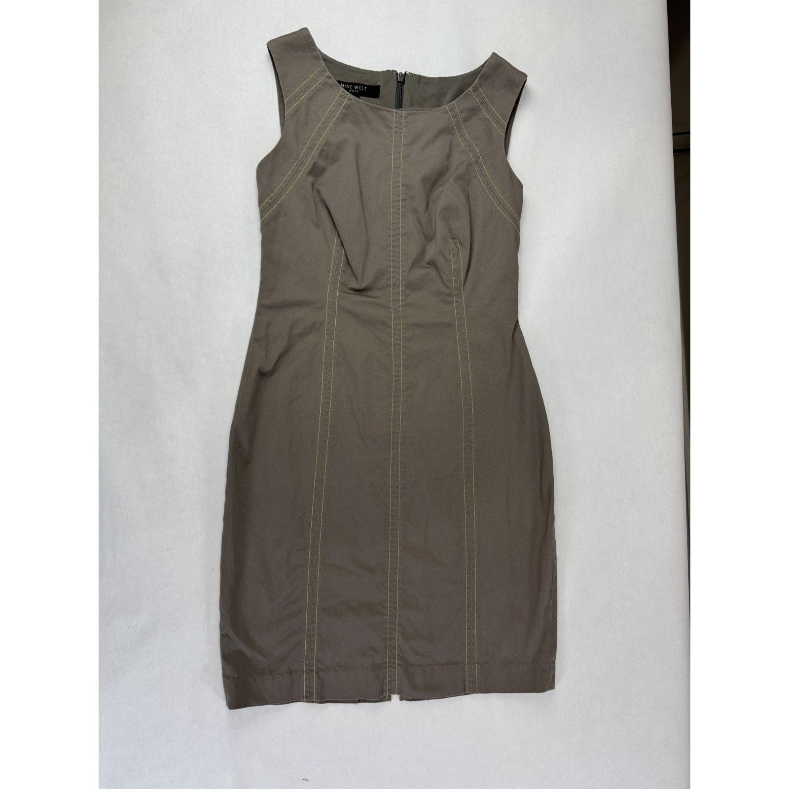 Nine West Nine West BodyCon Dress Neutral Boho Office Size 2 Brown Size XS / US 0-2 / IT 36-38 - 3 Thumbnail