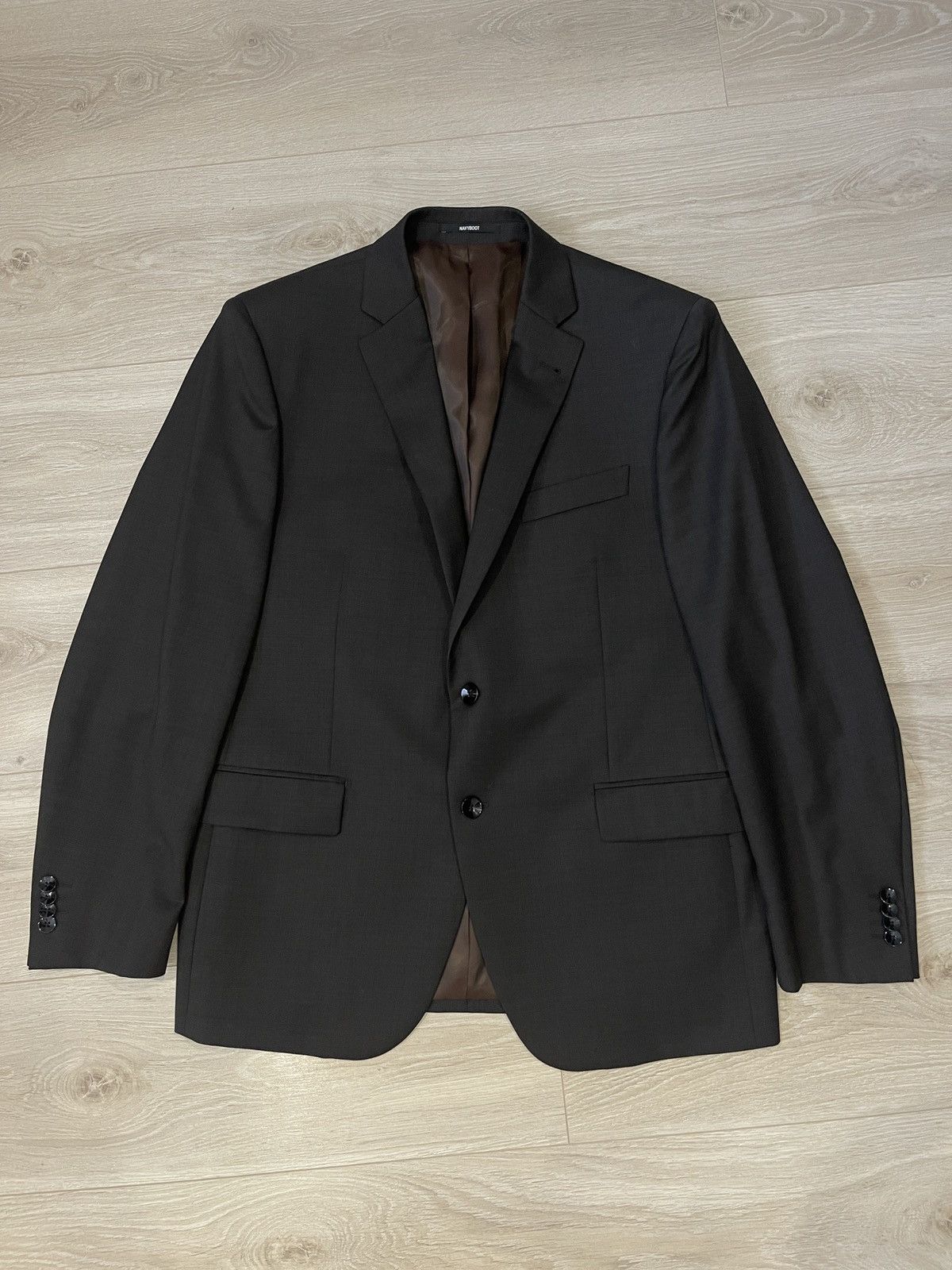 NAVYBOOT Navyboot blazer classic jacket wool mens 40R Brown Size 40R - 9 Thumbnail
