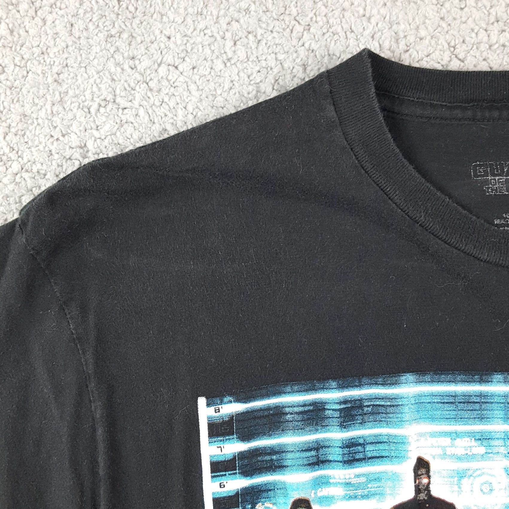 Vintage VINTAGE Marvel Guardians of the Galaxy Movie Promo T-Shirt Large Black Cotton Short Sleeve Crew Neck Retro 00s Mens Size US L / EU 52-54 / 3 - 5 Thumbnail