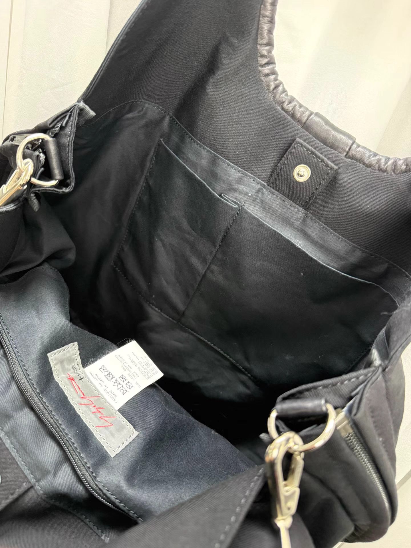 Yohji Yamamoto Yohji Yamamoto Noir Zip Ring Shoulder Bag K20 Size ONE SIZE - 4 Thumbnail