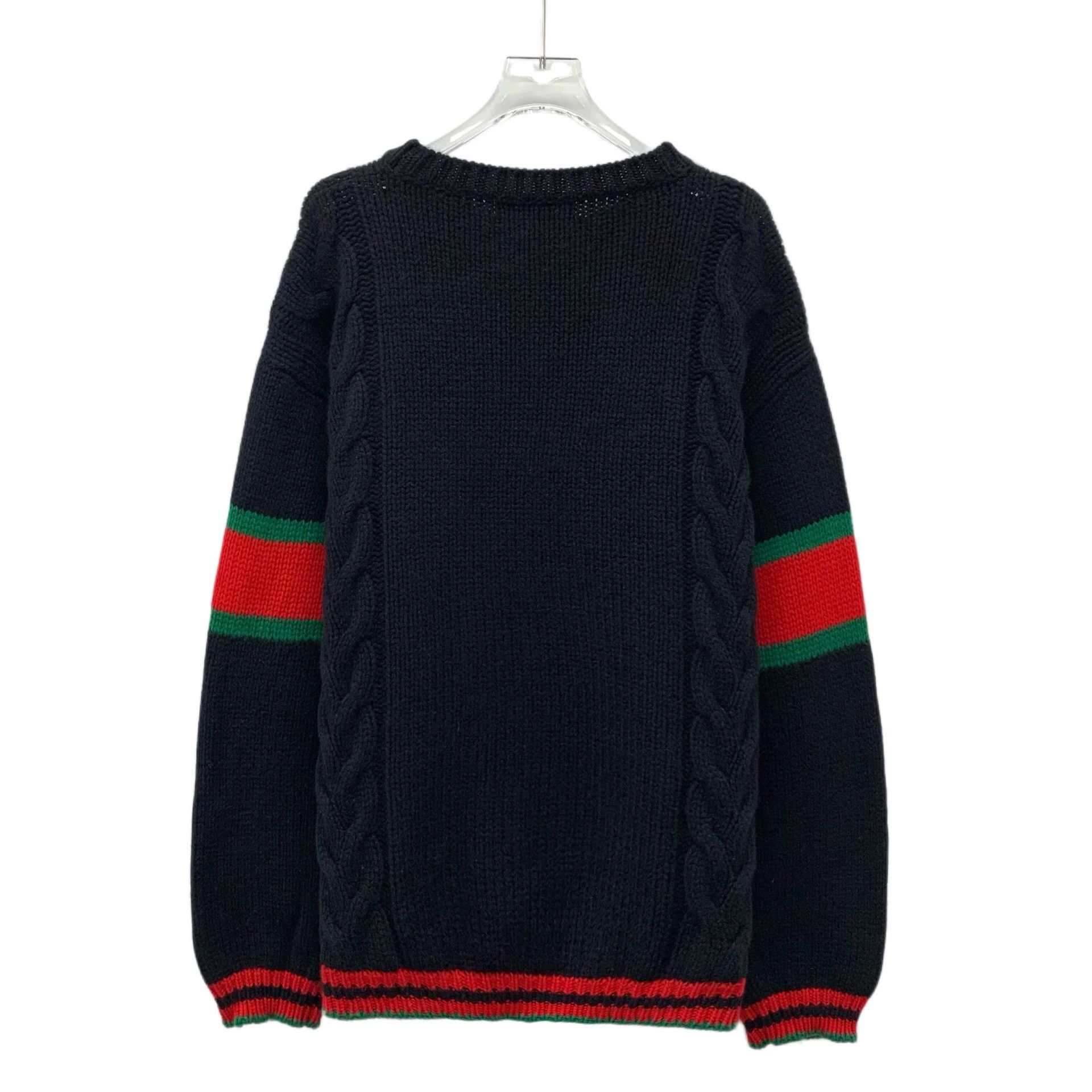 Gucci Gucci Cable Knit Wool Crew Neck Long Sleeve Knit Sweater Size US M / EU 48-50 / 2 - 2 Thumbnail
