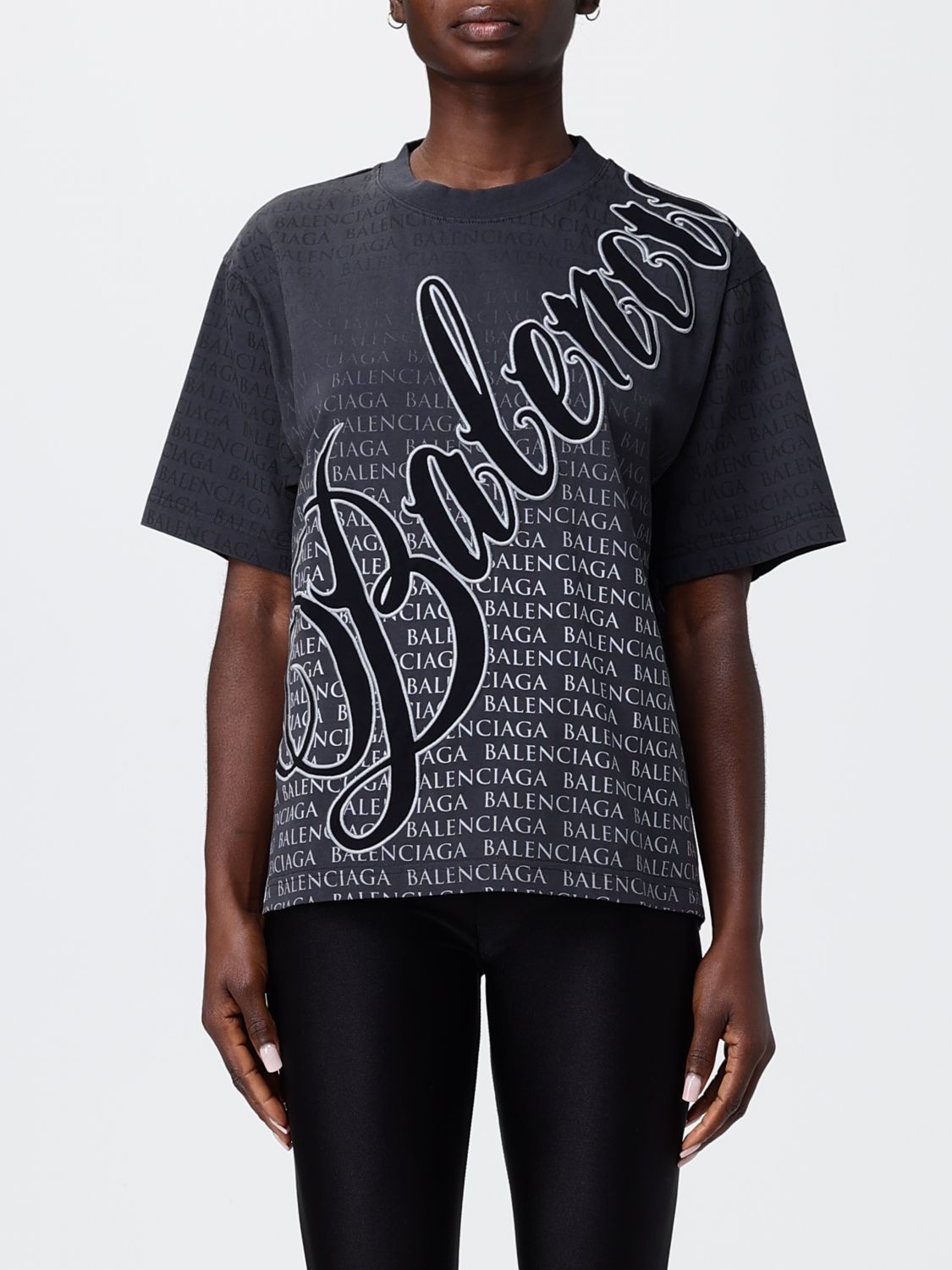 Balenciaga Balenciaga T-Shirt Woman Black Size M / US 6-8 / IT 42-44 - 1 Thumbnail