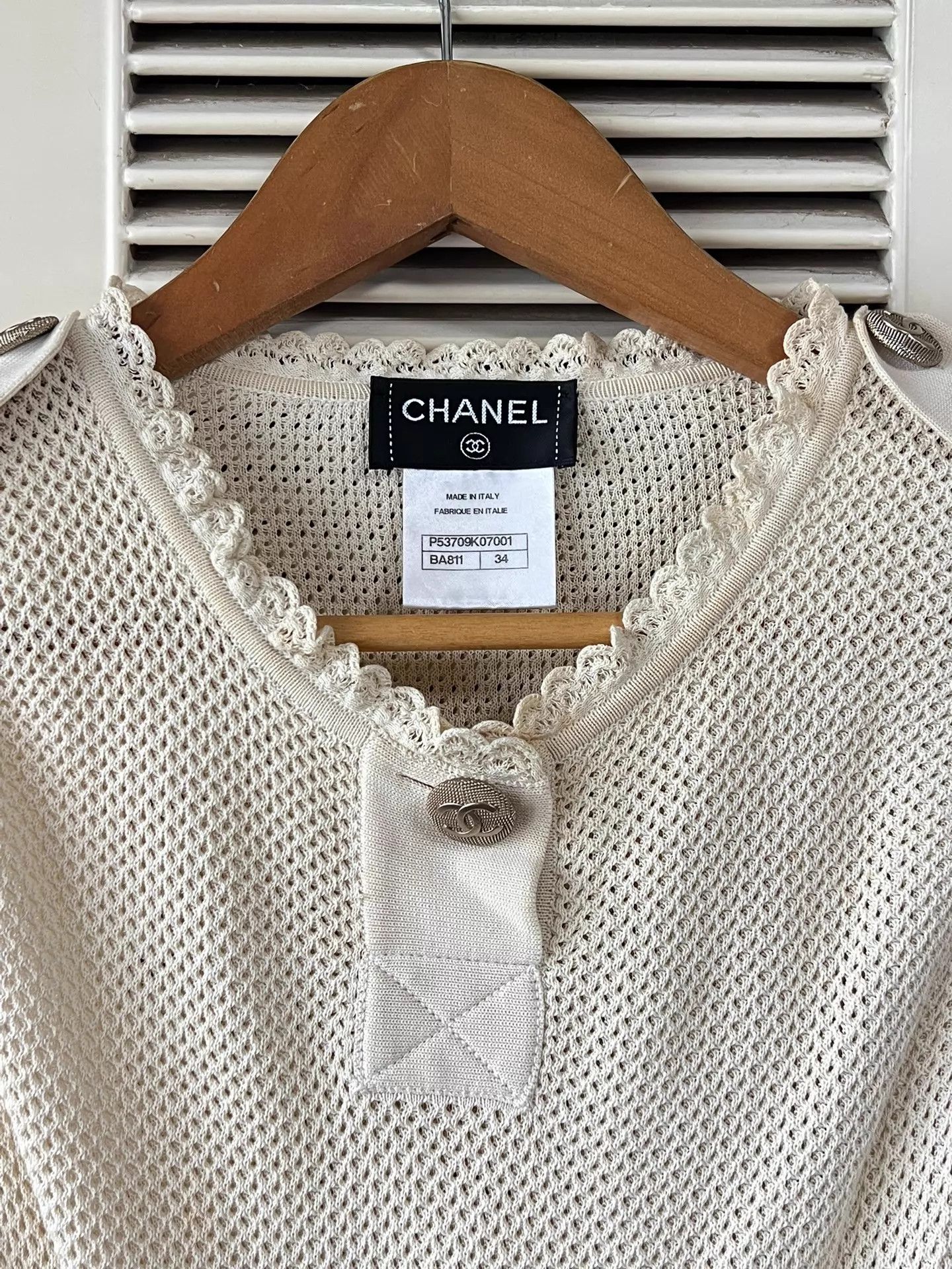Chanel CHANEL Sleeveless Knit Dress Waist Pleated 34 IT Size XS / US 0-2 / IT 36-38 - 4 Thumbnail