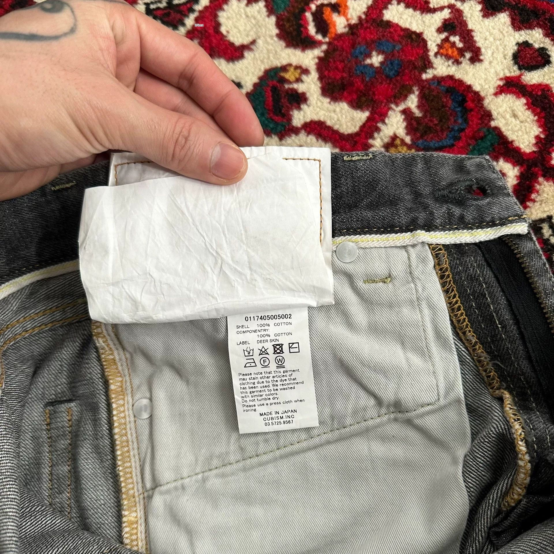 Visvim visvim 17aw 04d10 Black Jeans W30L30 Size US 26 / EU 42 - 8 Thumbnail