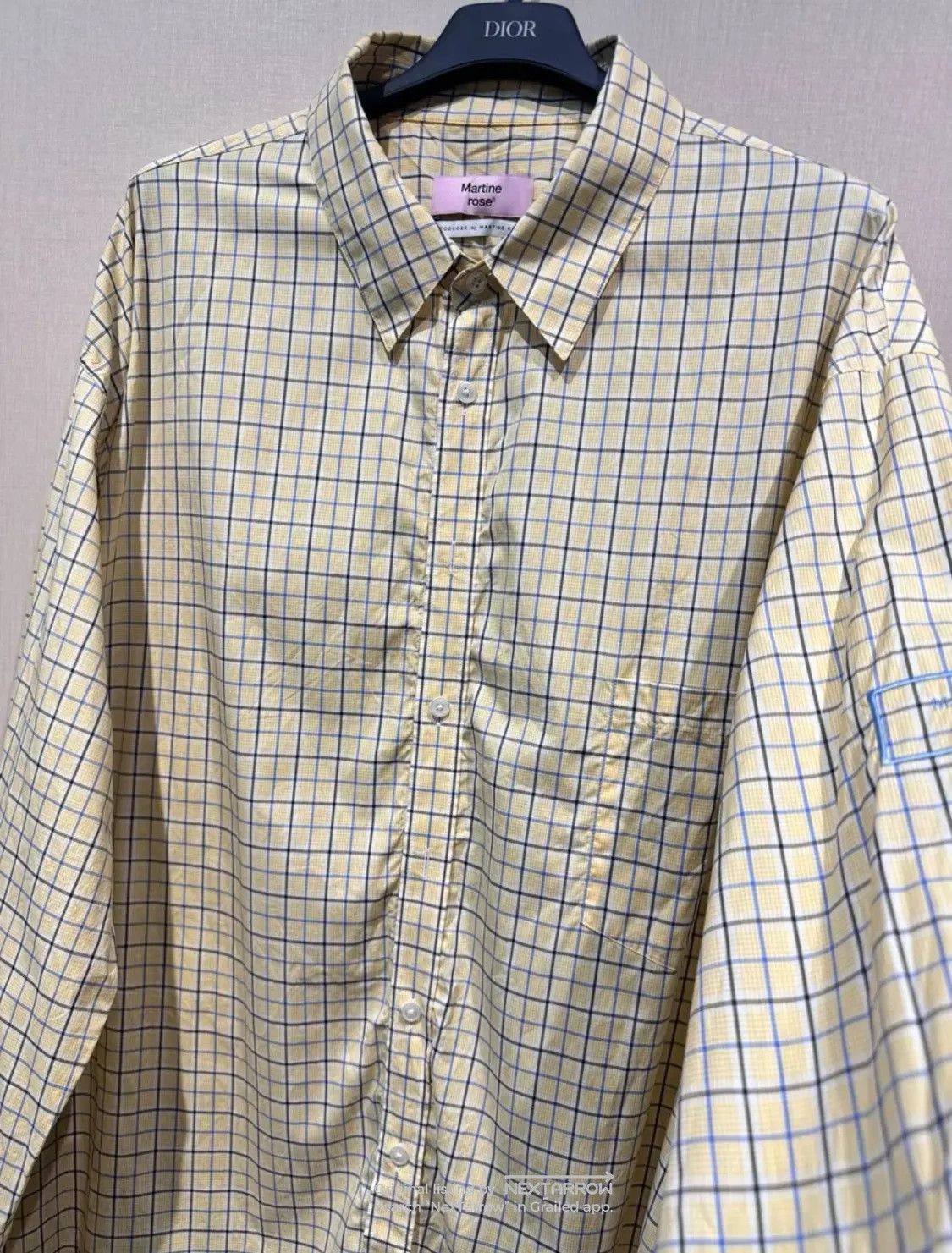 Martine Rose Striped Casual Shirt With Dddd72608 in Yellow, Men's (Size Xl) — image 3 of 6
