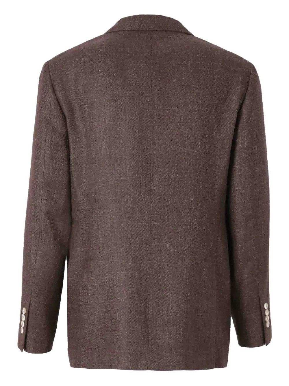 Brunello Cucinelli o1y0526 Single-breasted Blazer in Dark Brown Size US L / EU 52-54 / 3 - 2 Thumbnail