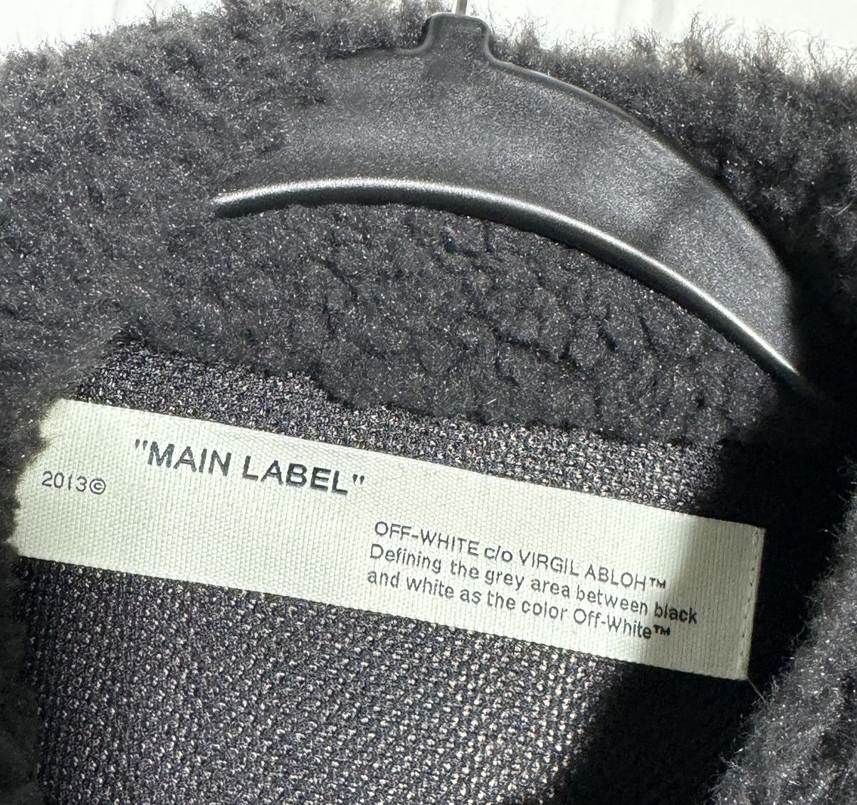 Off-White × Virgil Abloh EUC Off-White Eco Sherpa Pullover Jacket Size US L / EU 52-54 / 3 - 8 Thumbnail