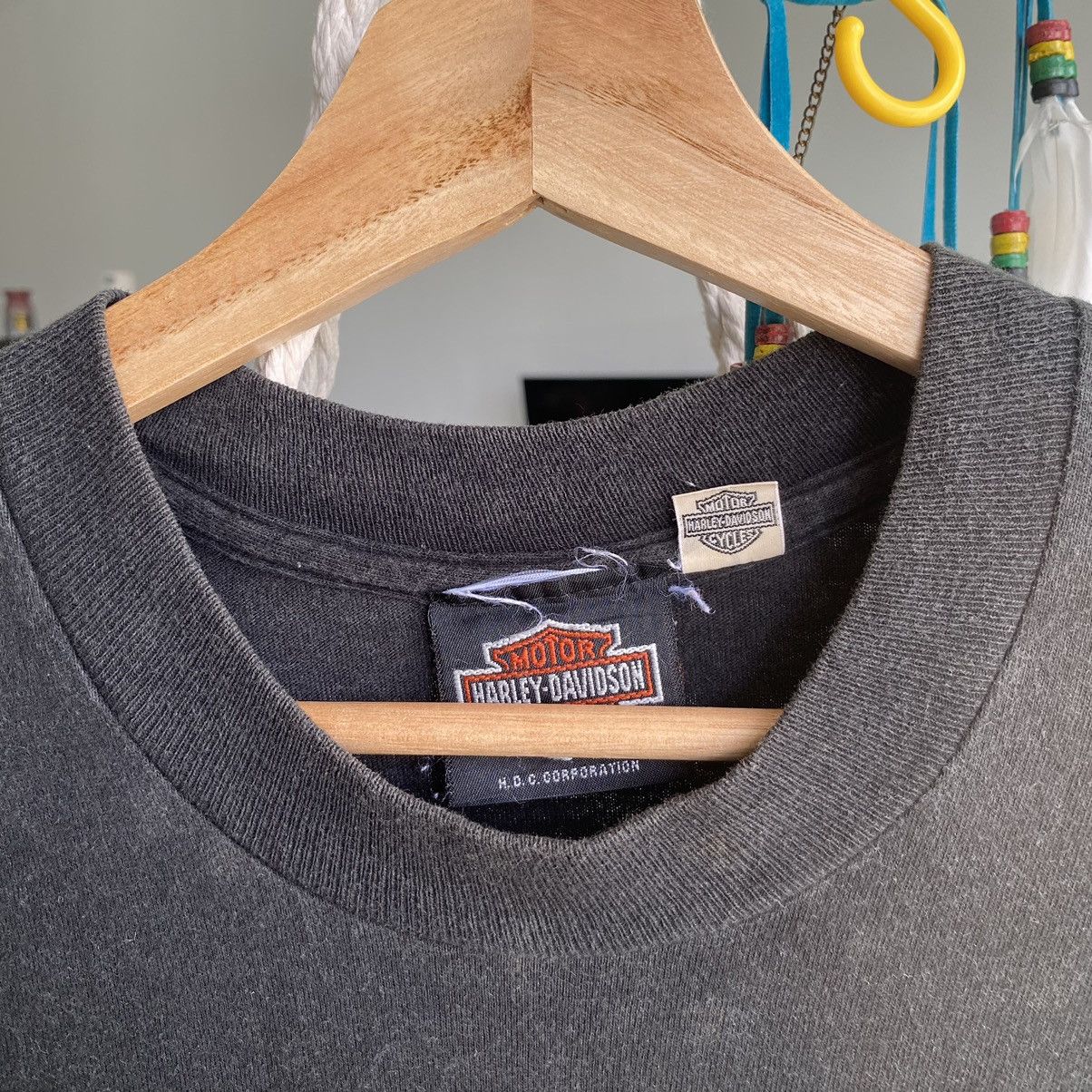 Harley Davidson Thrashed Faded Vintage 90s Harley Davison ERD GRUNGE TEE Size US L / EU 52-54 / 3 - 8 Thumbnail