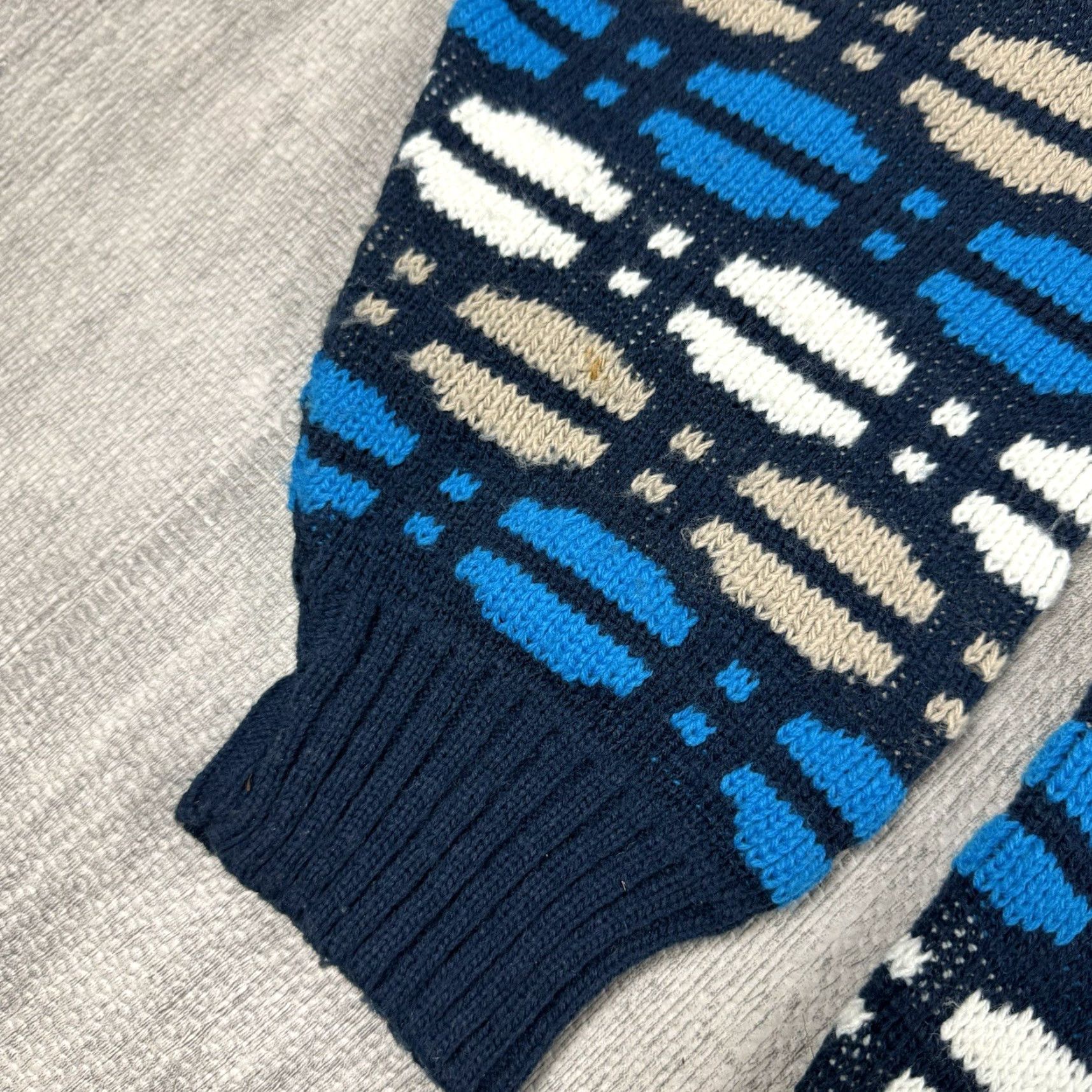Sears VTG Sears Roebucks Abstract Geometric Knit Sweater Mens 2XL Multicolor 80s 90s USA Geometric Pullover Crew Neck Mens Size 2XL Size US XXL / EU 58 / 5 - 3 Thumbnail