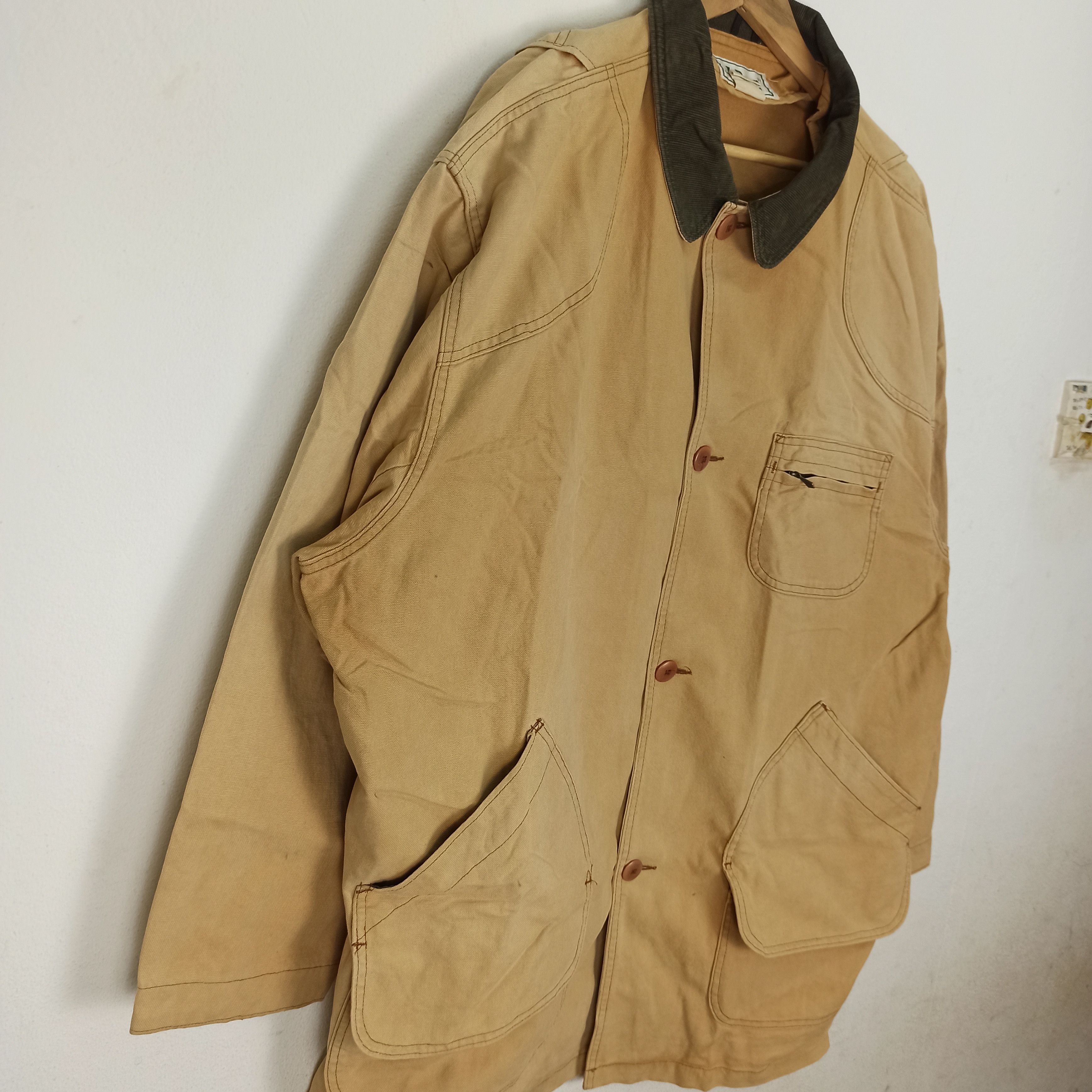 L.L. Bean Vintage LL Bean Made In USA Denim Heavy Jacket Like Jeans Size US XXL / EU 58 / 5 - 10 Thumbnail