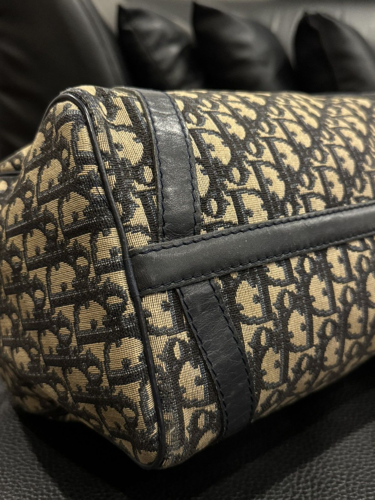 Dior Vintage - Dior Boston Trotter Monogram Bag Size ONE SIZE - 9 Thumbnail