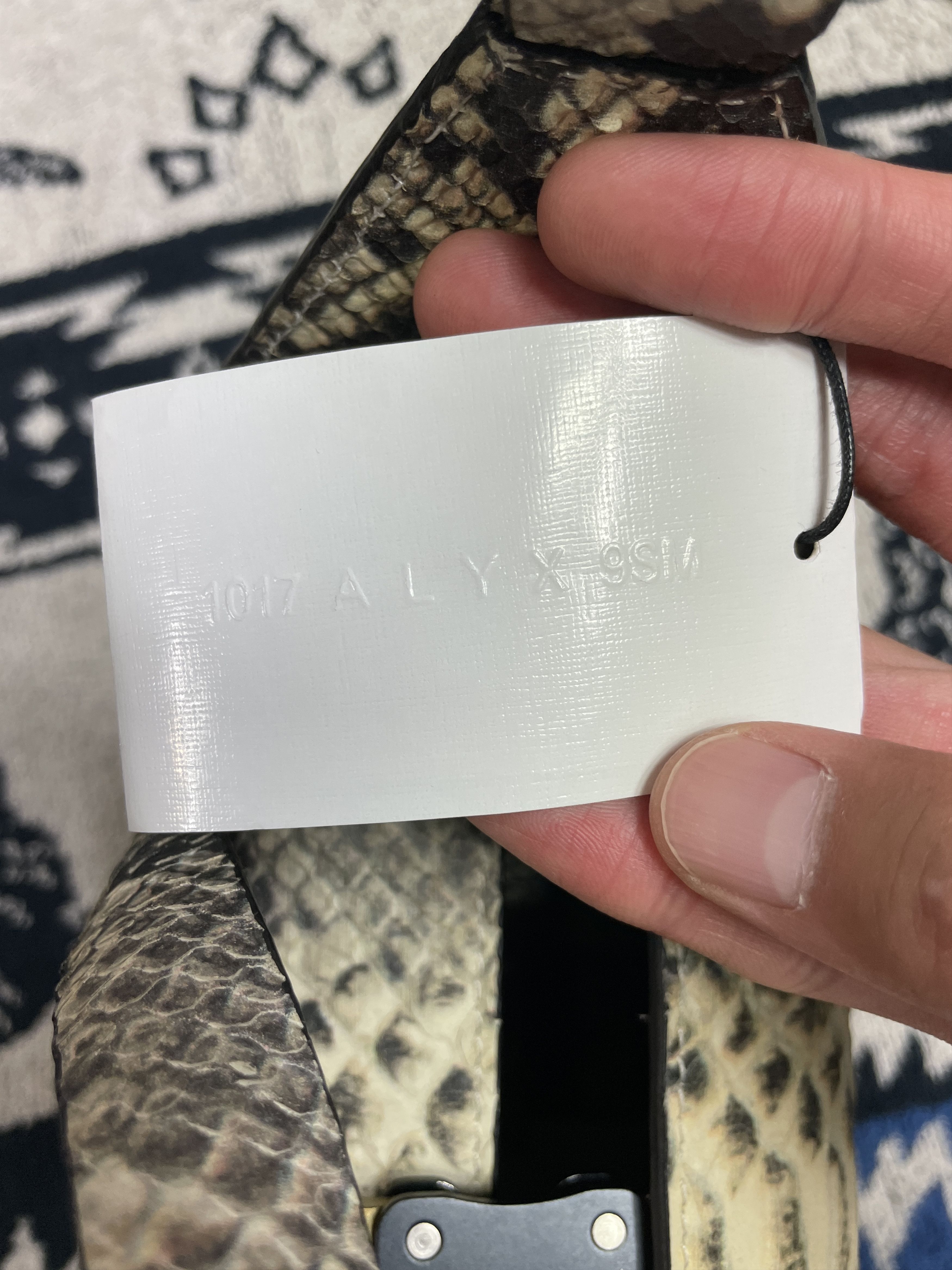1017 ALYX 9SM Alyx brie buckle bag black/cream Size ONE SIZE - 6 Thumbnail