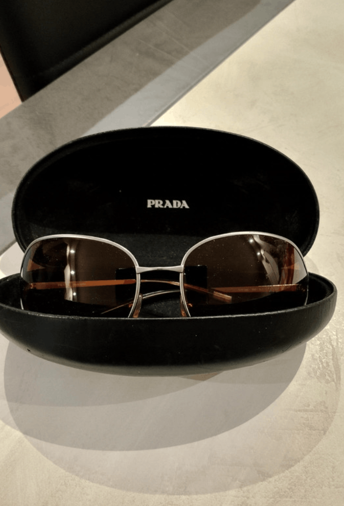 Prada × Vintage PRADA Sunglasses Rimless Sport Metal Frame Shield Wrap Size ONE SIZE - 3 Thumbnail