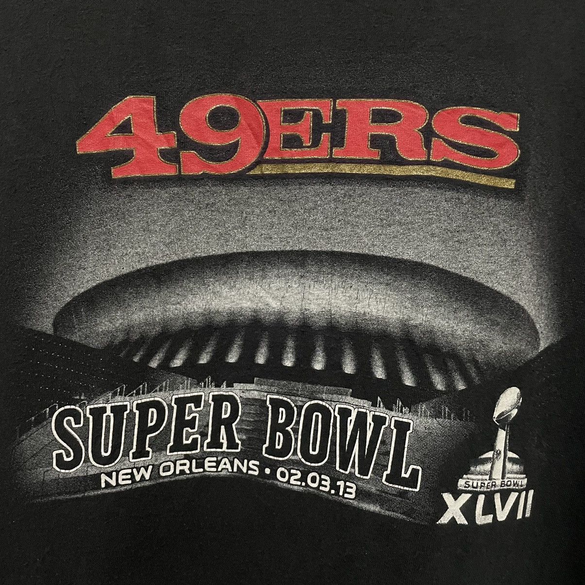 NFL × Vintage Vintage 2013 49ERS NFL Super Bowl T Shirt Size US L / EU 52-54 / 3 - 2 Thumbnail