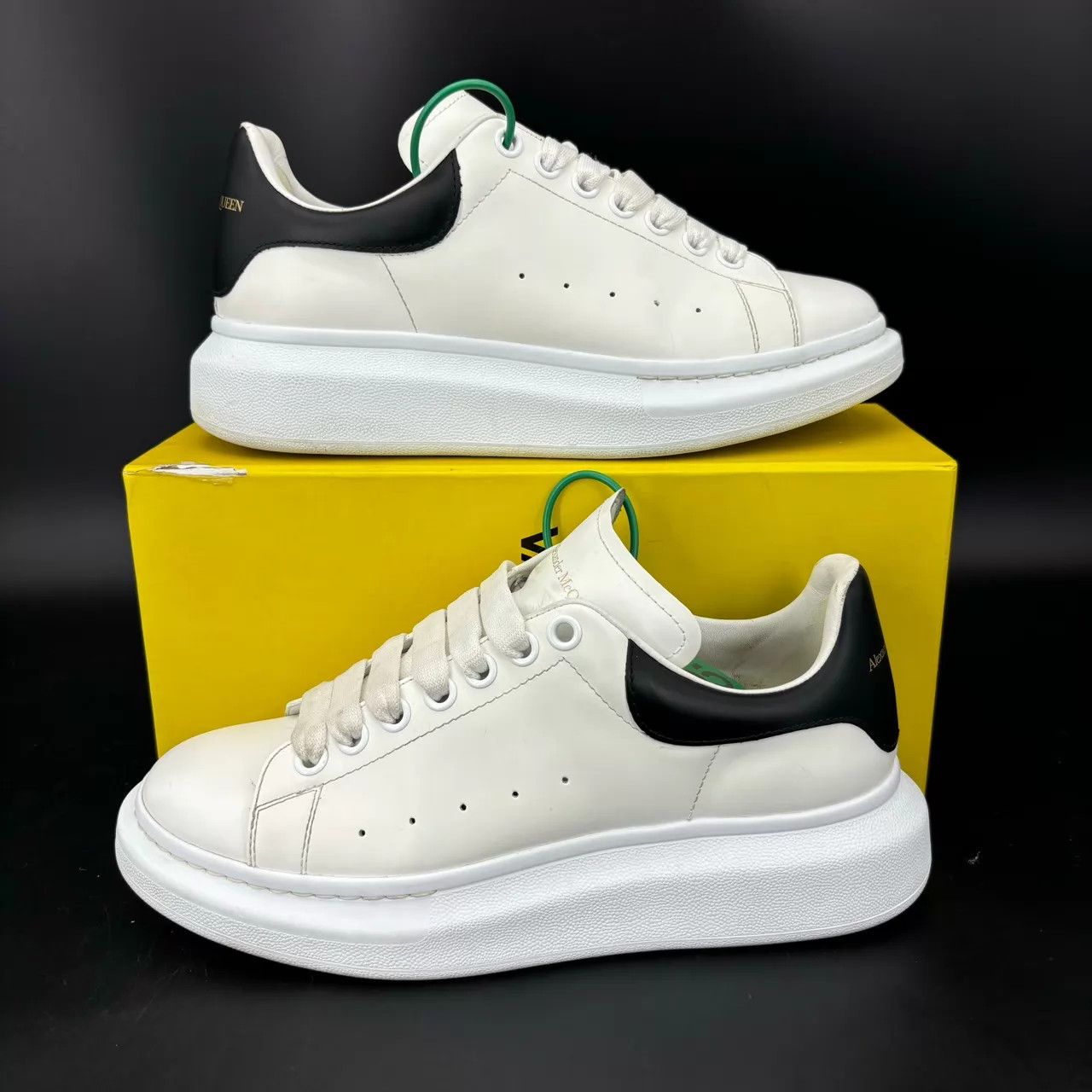 Alexander McQueen McQ Black Tail Smooth Calf Leather Shoes 40.5 Size US 7.5 / EU 40-41 - 3 Thumbnail