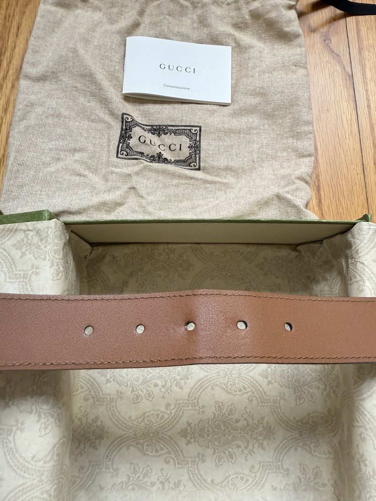 Gucci Gucci Brown BELT WITH INTERLOCKING G DETAIL size 90 Size 32 - 13 Thumbnail