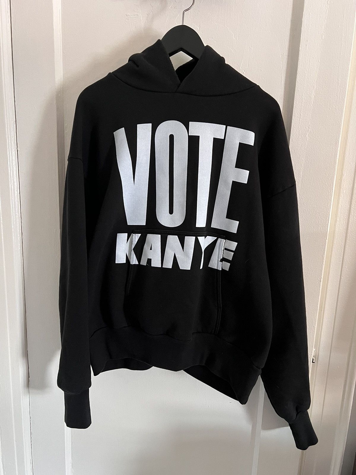 image of Kanye West Vote Kanye Presidential Hoodie in Black, Men's (Size XL)