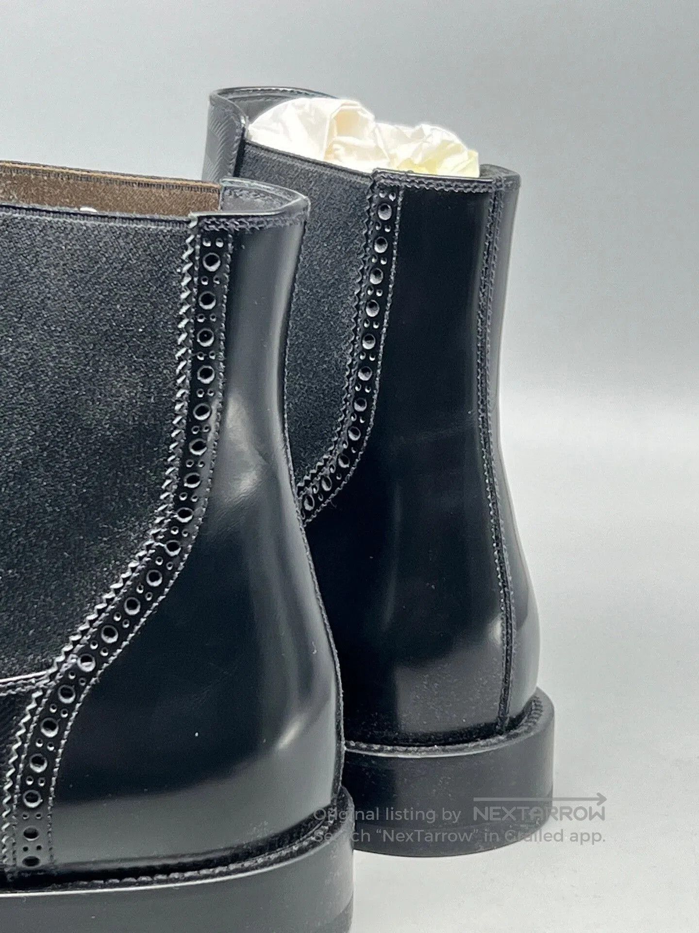 Fendi fendi black leather chelsea boots for men. Size US 7 / EU 40 - 4 Thumbnail