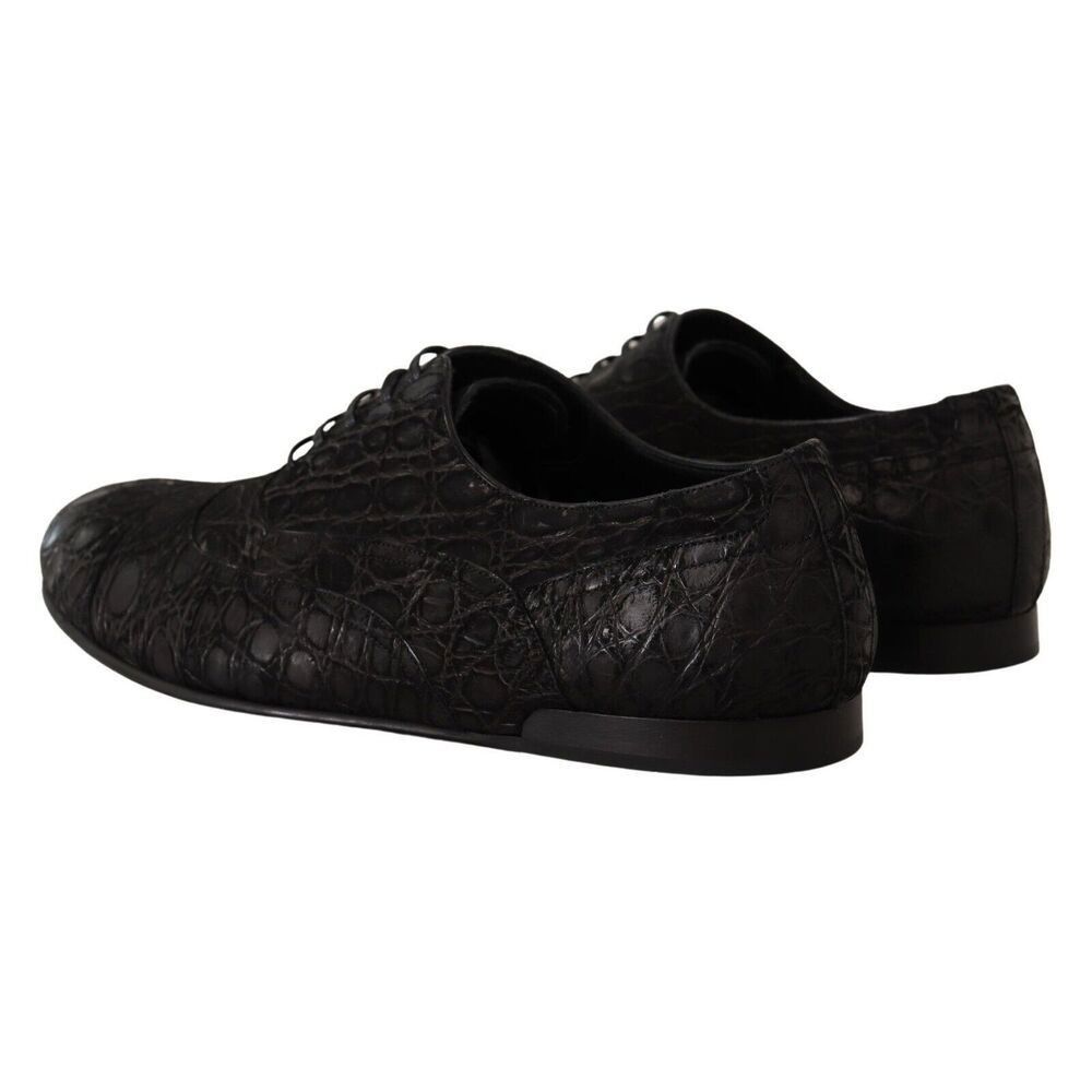 Dolce & Gabbana Dolce & Gabbana Elegant Exotic Leather Oxford Shoes Size US 11 / EU 44 - 4 Thumbnail