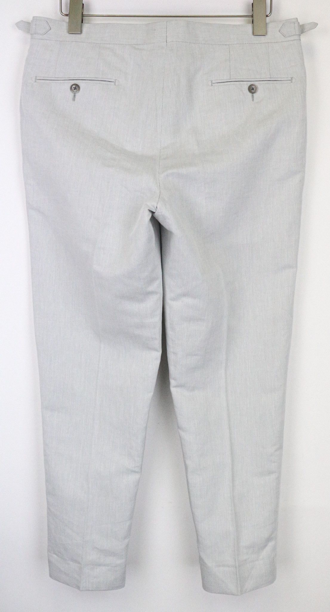 Suitsupply HAVANA PATCH UK38R Grey Linen Cotton Suit 75298 Size 38R - 11 Thumbnail