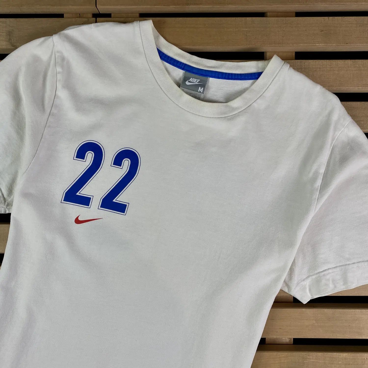 Nike Mens T-Shirt Short Sleeve Nike France 22 Vintage Size M Size US M / EU 48-50 / 2 - 2 Thumbnail