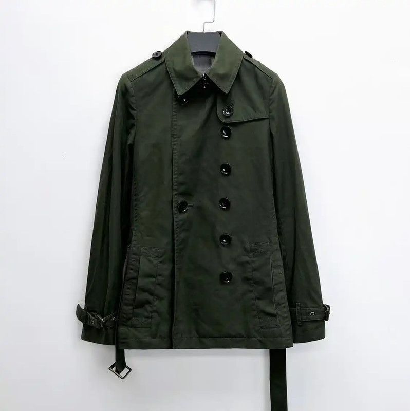 Burberry Burberry Military Green Mid-Length Trench Coat Size S / US 4 / IT 40 - 1 Thumbnail