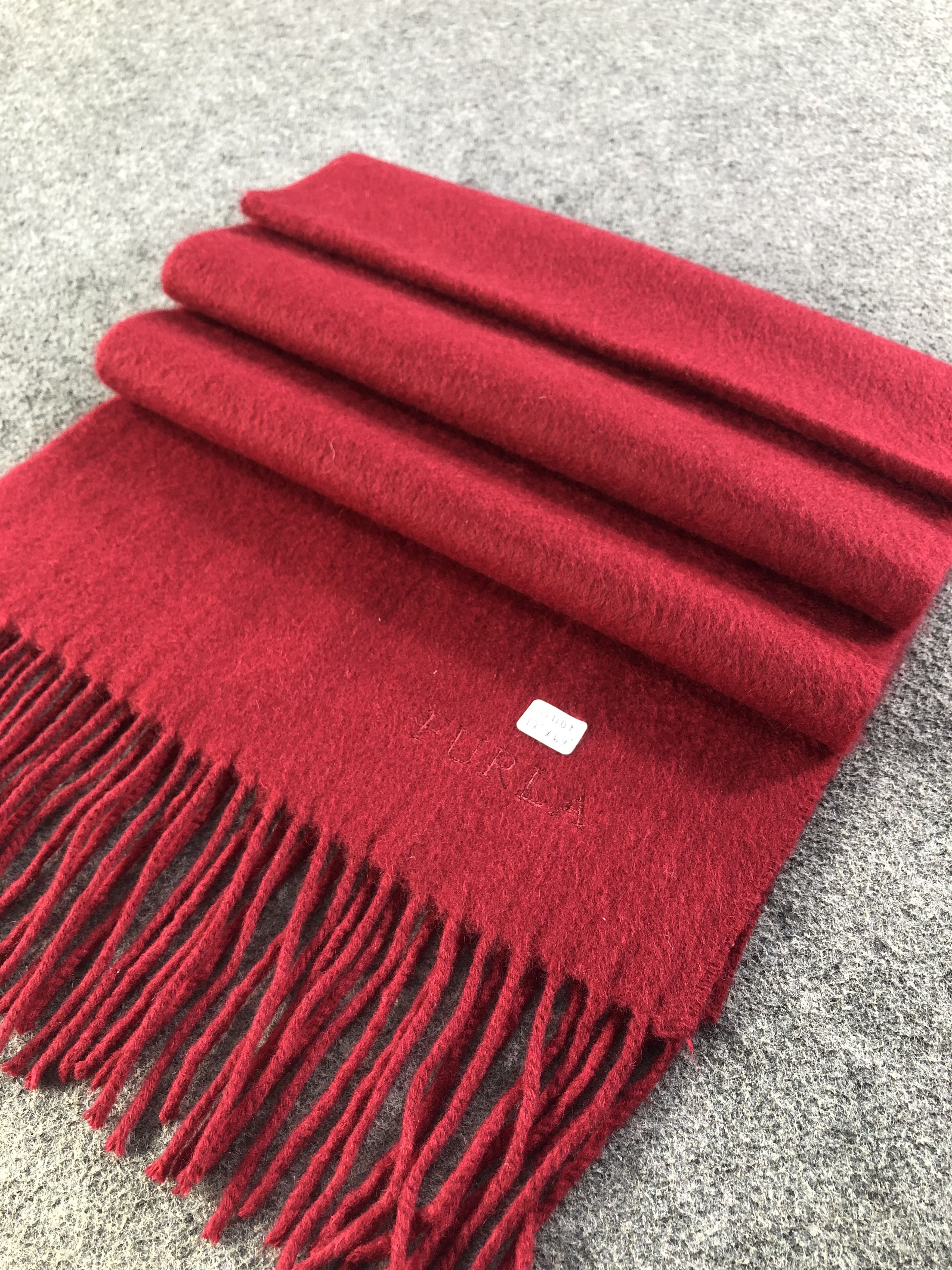 Furla × Vintage Furla Plain Cashmere Scarf / Muffler / Neckwear Size ONE SIZE - 2 Thumbnail