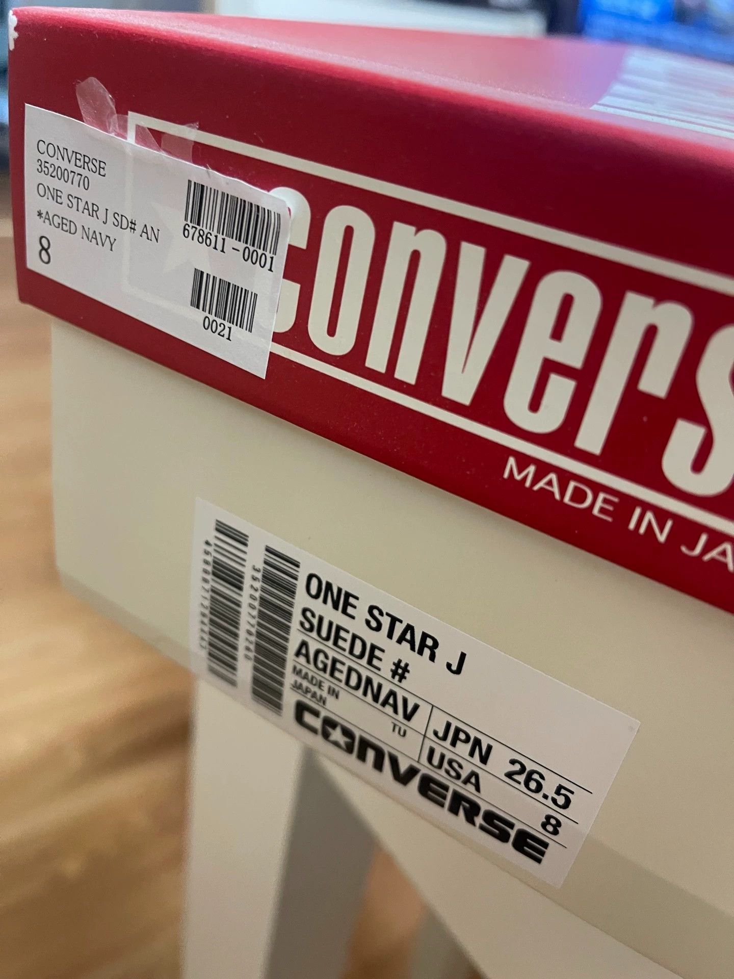 Converse CONVERSE ONE STAR J Navy 8 BNIB Size US 8 / EU 41 - 6 Thumbnail