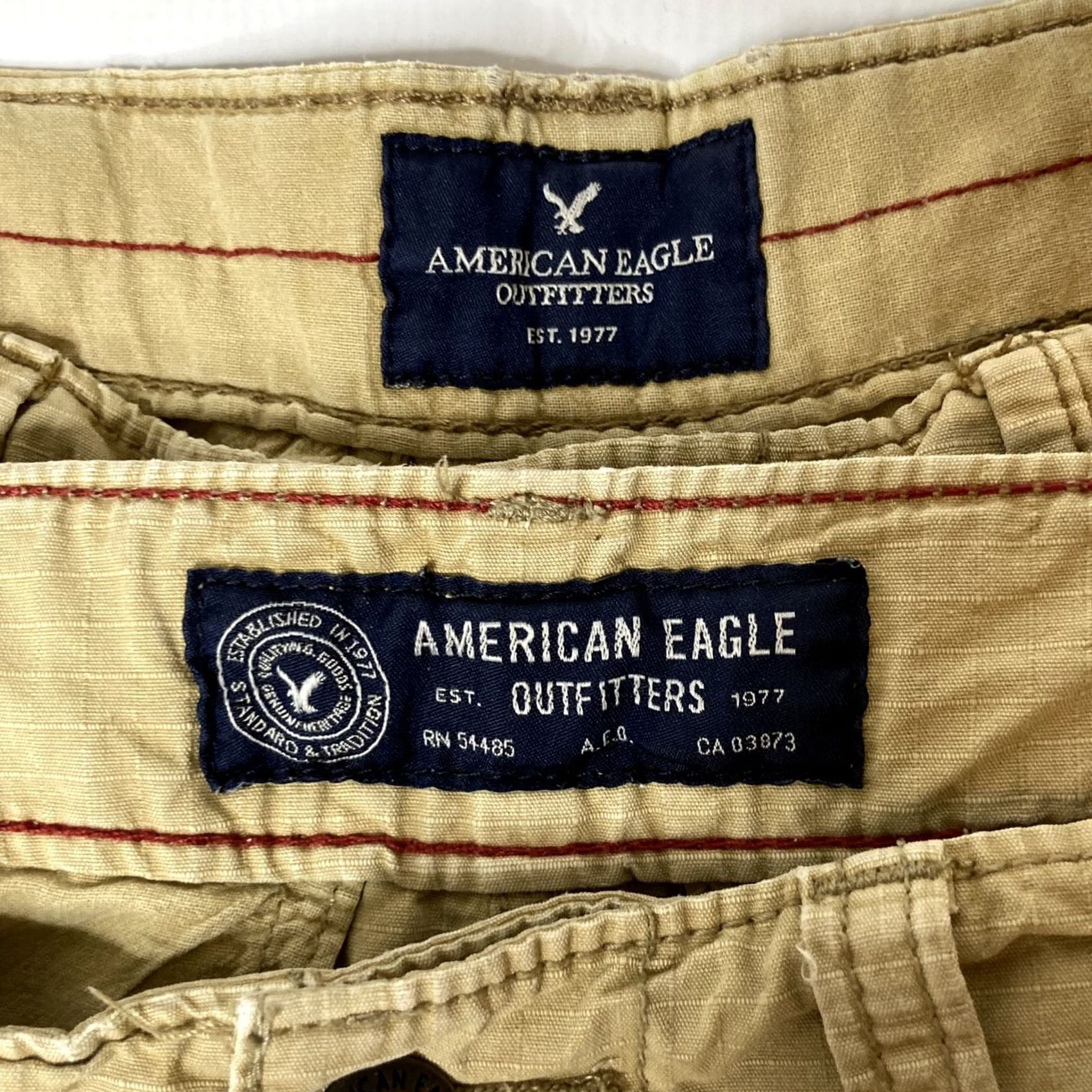 American Eagle Outfitters VINTAGE American Eagle AE Longboard Ripstop Cargo Shorts Shirt? Size US 28 / EU 44 - 2 Thumbnail