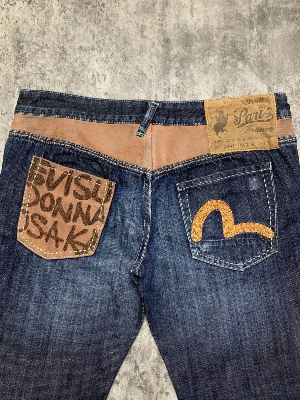 Evisu Y2K Evisu Paris Donna Osaka Mix Leather on Pocket Size 32" / US 10 / IT 46 - 3 Thumbnail