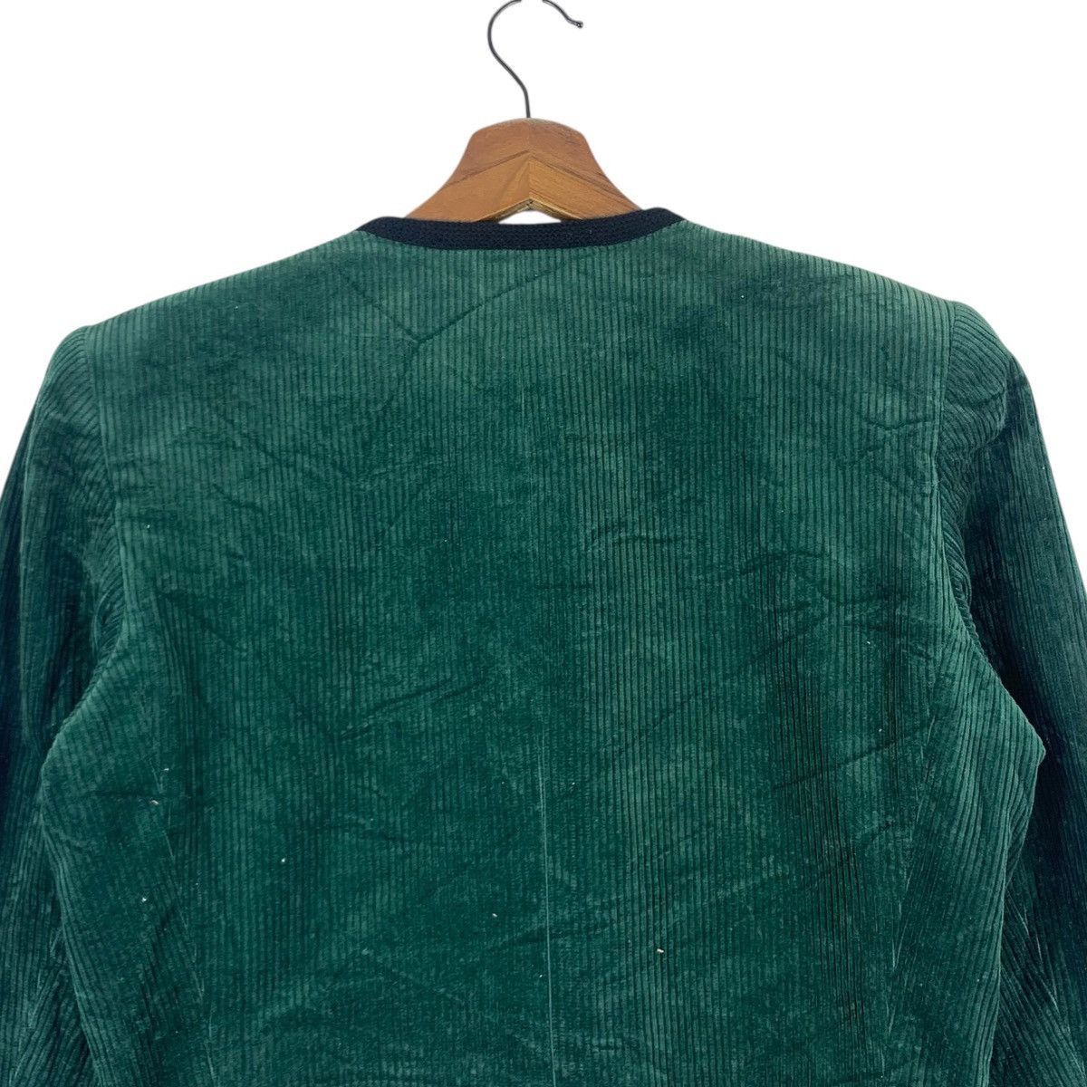Vintage × Yves Saint Laurent Vintage YSL Dark Green Cropped Jacket Size M / US 6-8 / IT 42-44 - 9 Thumbnail