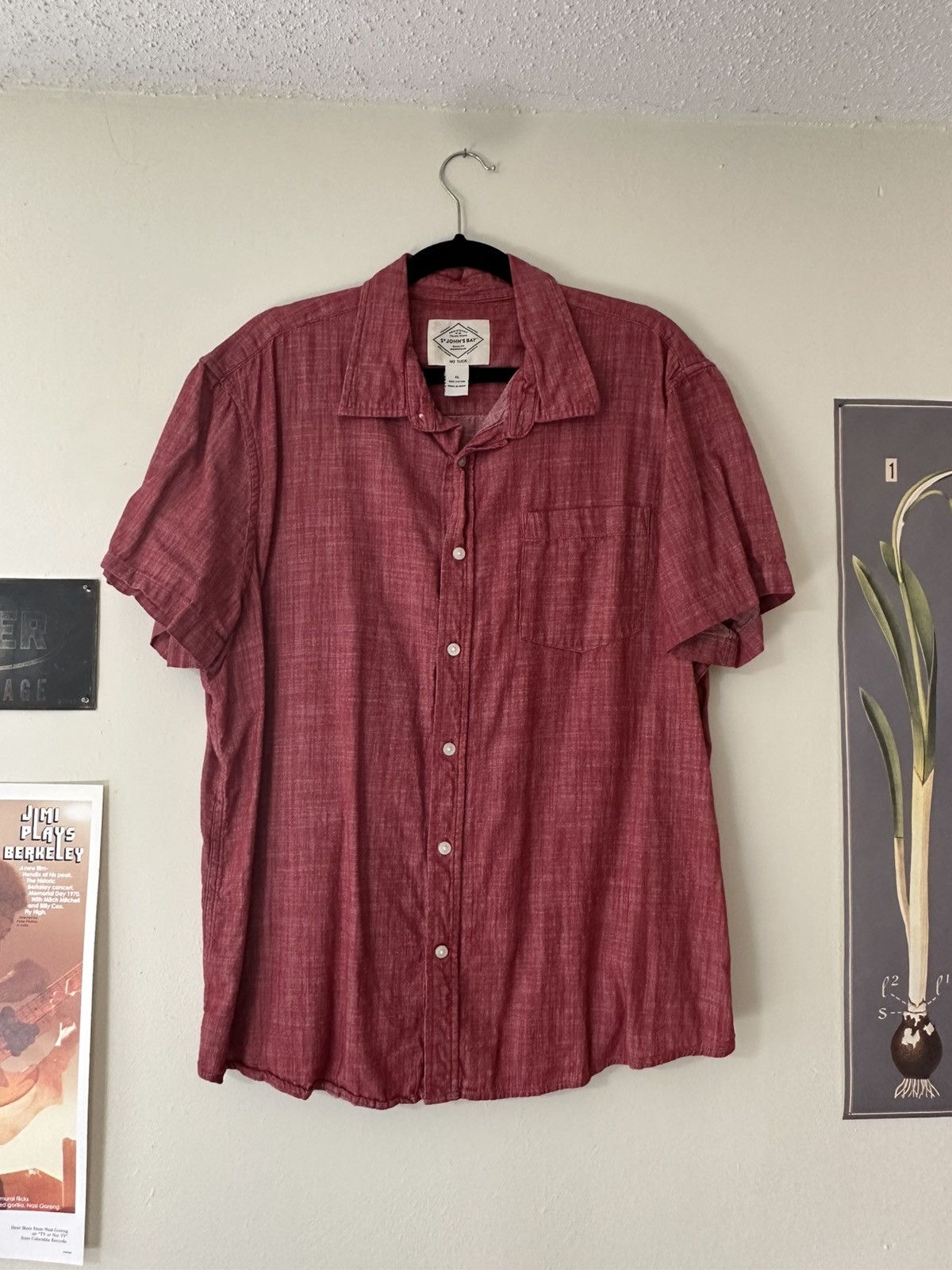 St. Johns Bay Red Cotton St John’s Bay Shirt Size US XL / EU 56 / 4 - 1 Thumbnail
