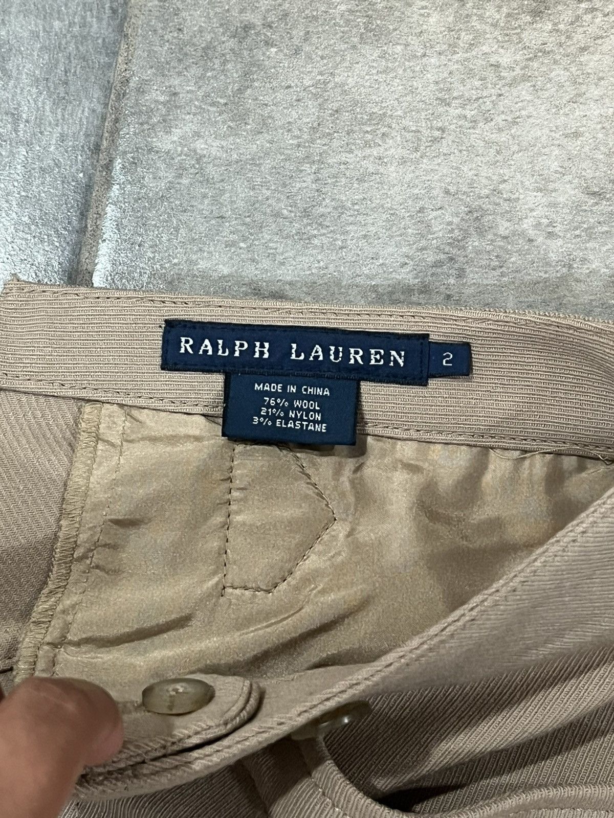 Ralph Lauren Ralph Lauren Wool Blend Equestrian Riding Trousers w Leather Size 26" / US 2 / IT 38 - 3 Thumbnail