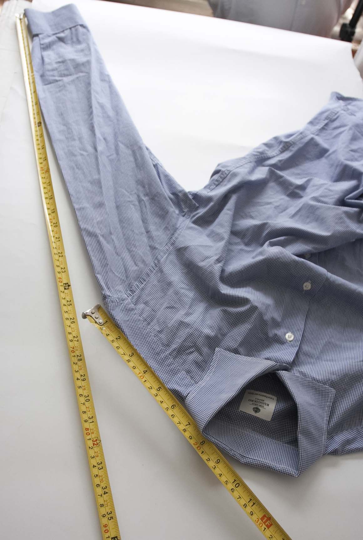 Vincenzo Di Ruggiero Vincenzo Ruggiero Napoli Shirt Size 41/ L Blue Plaid Size US L / EU 52-54 / 3 - 5 Thumbnail