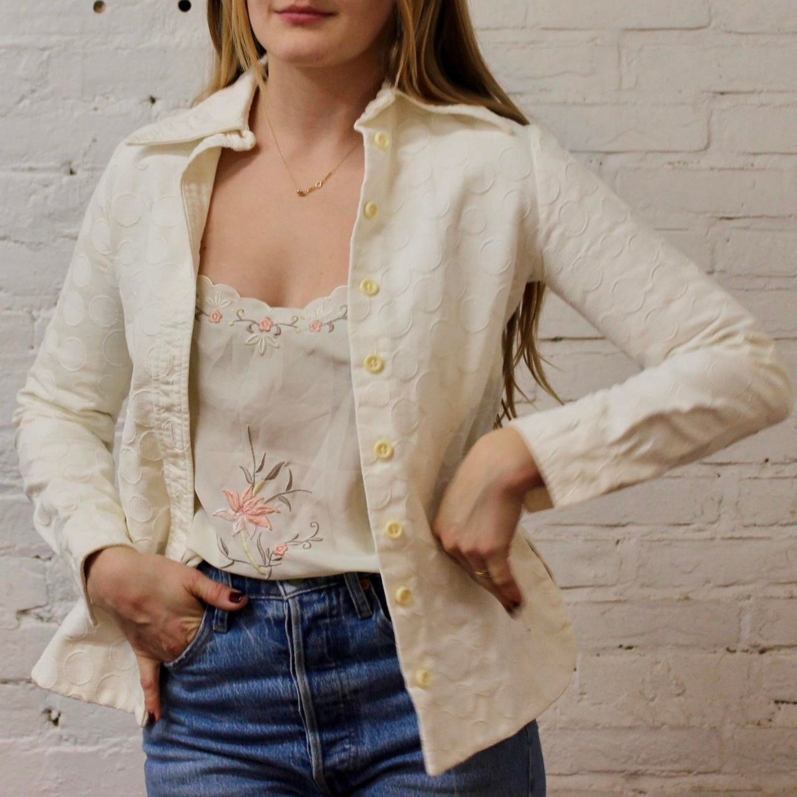 Other Vintage button up blouse Size XS / US 0-2 / IT 36-38 - 2 Thumbnail