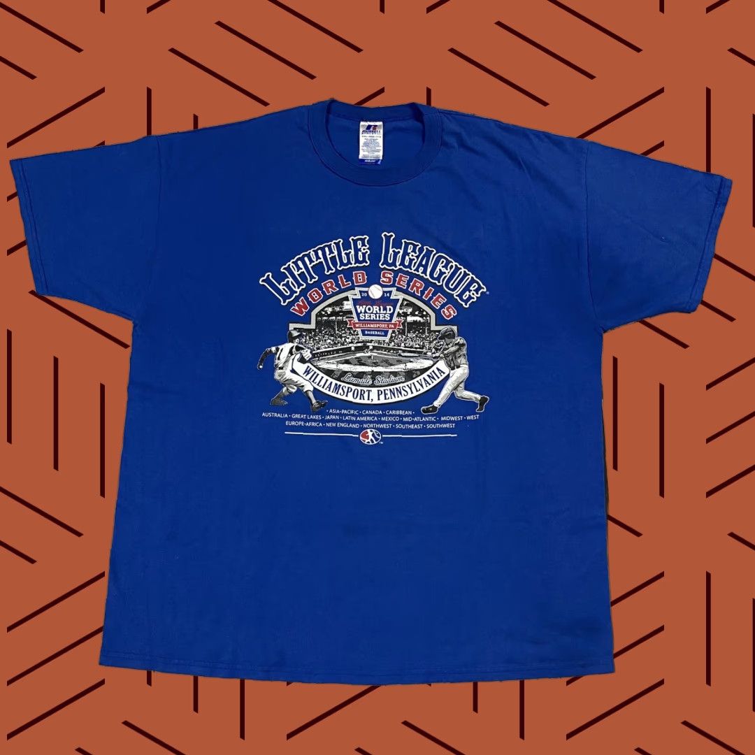 Russell Athletic VINTAGE 2014 WILLIAMSPORT LITTLE LEAGUE WORLD SERIES BASEBALL SHIRT Russell Athletic 2XL Men Blue Short Sleeve Crew Neck Size US XXL / EU 58 / 5 - 1 Thumbnail