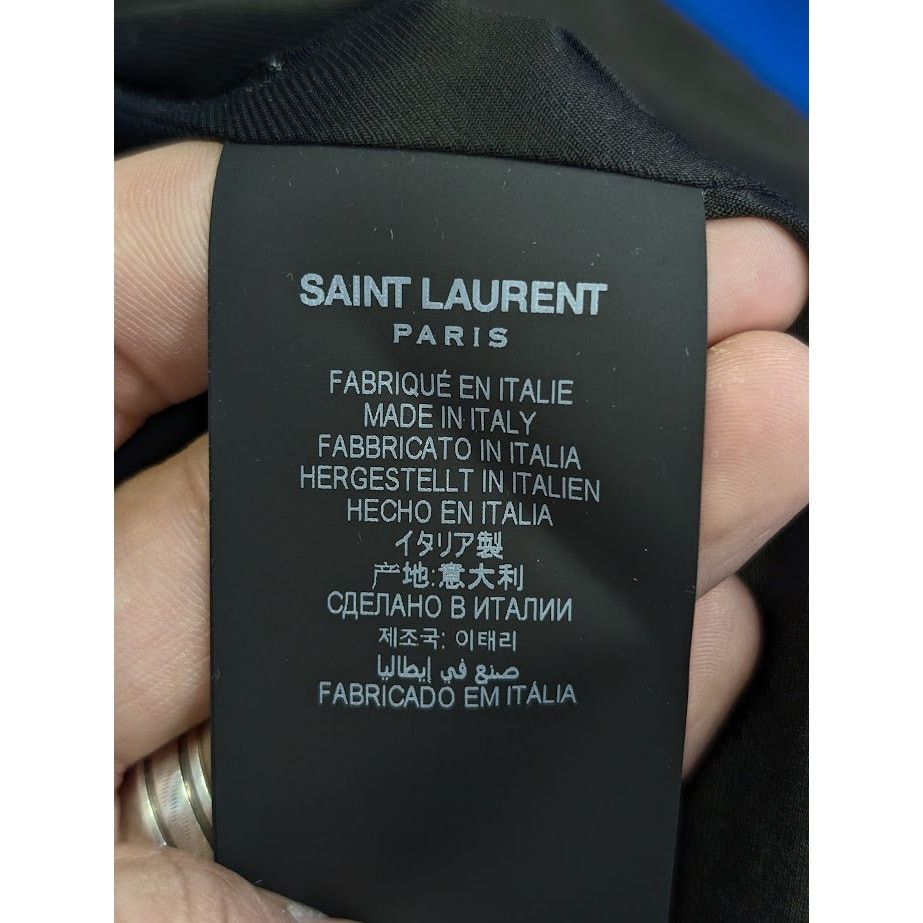 Saint Laurent Paris o1rshd1 Teddy Jacket in Blue Size US S / EU 44-46 / 1 - 20 Thumbnail