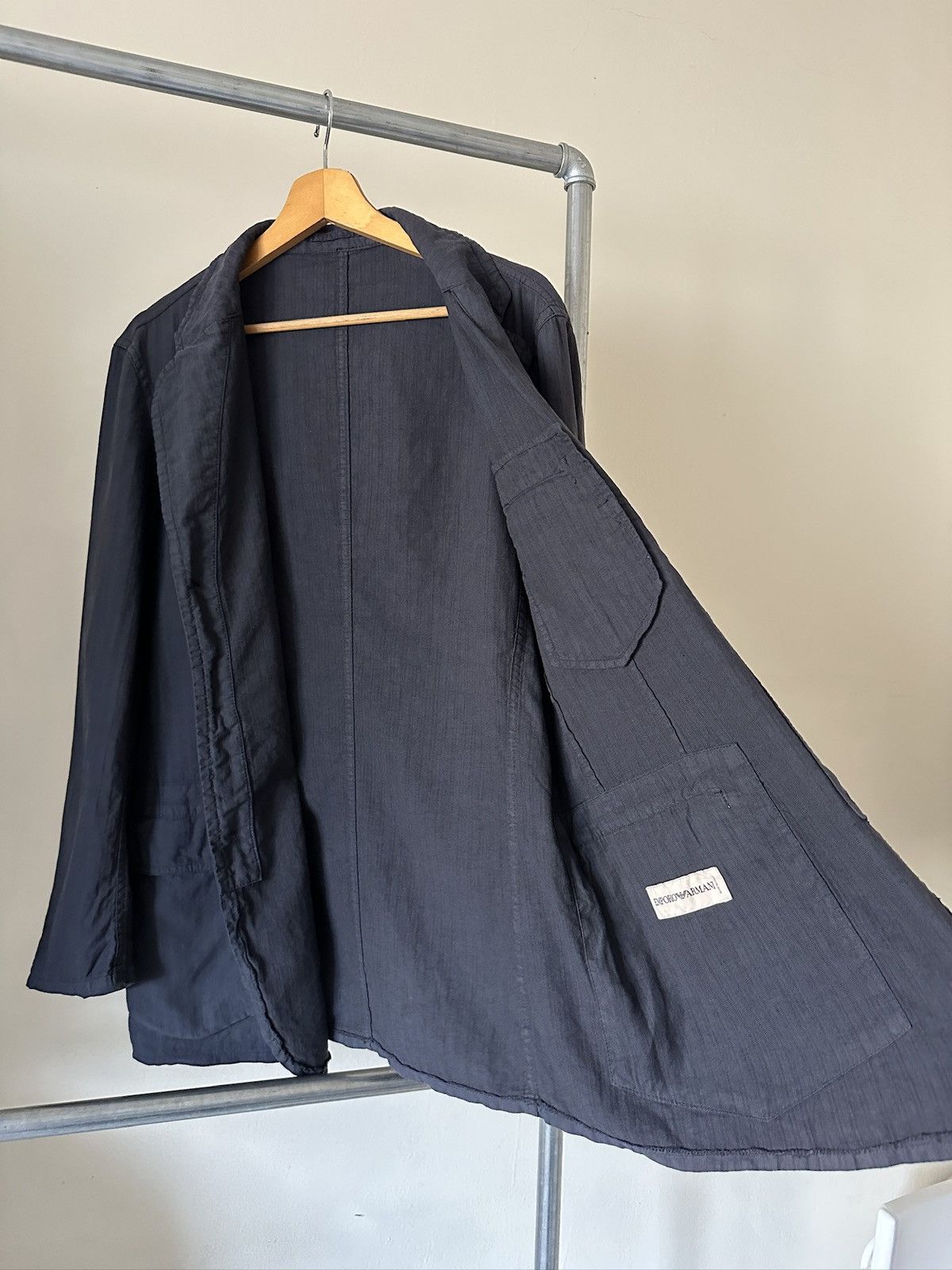 Emporio Armani 2000s Emporio Armani Linen Jacket Size US M / EU 48-50 / 2 - 7 Thumbnail