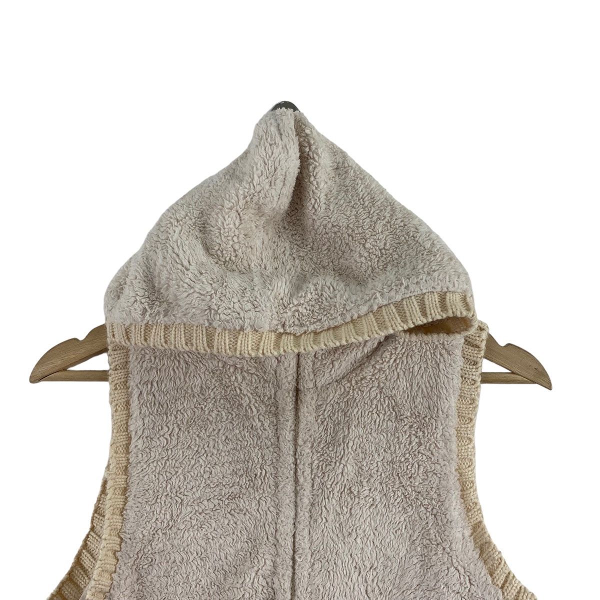 Other RAY BEAMS Deep Pile Sherpa Cream Sleeveless Hoodie Size US S / EU 44-46 / 1 - 2 Thumbnail