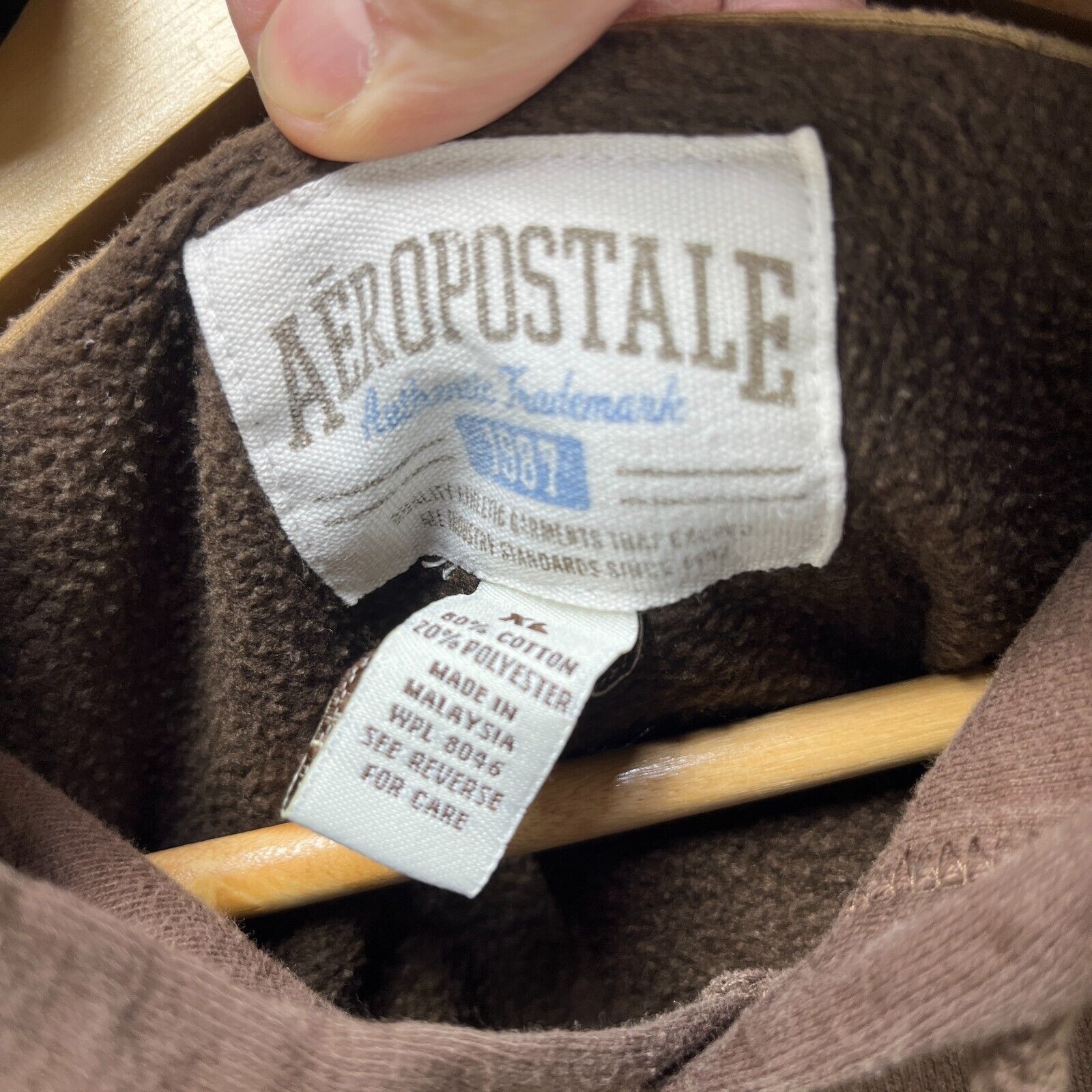 Aeropostale × Vintage Vintage Y2K Aeropostale Brown Hoodie XL Size US XL / EU 56 / 4 - 6 Thumbnail