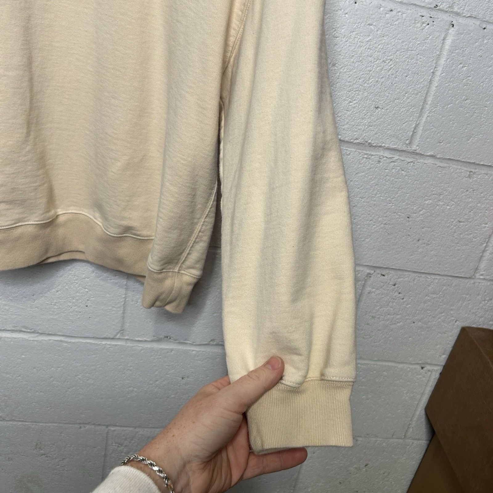 Dries Van Noten Dries Van Noten Oversized Crewneck Sweatshirt “Cream White” Size US S / EU 44-46 / 1 - 4 Thumbnail