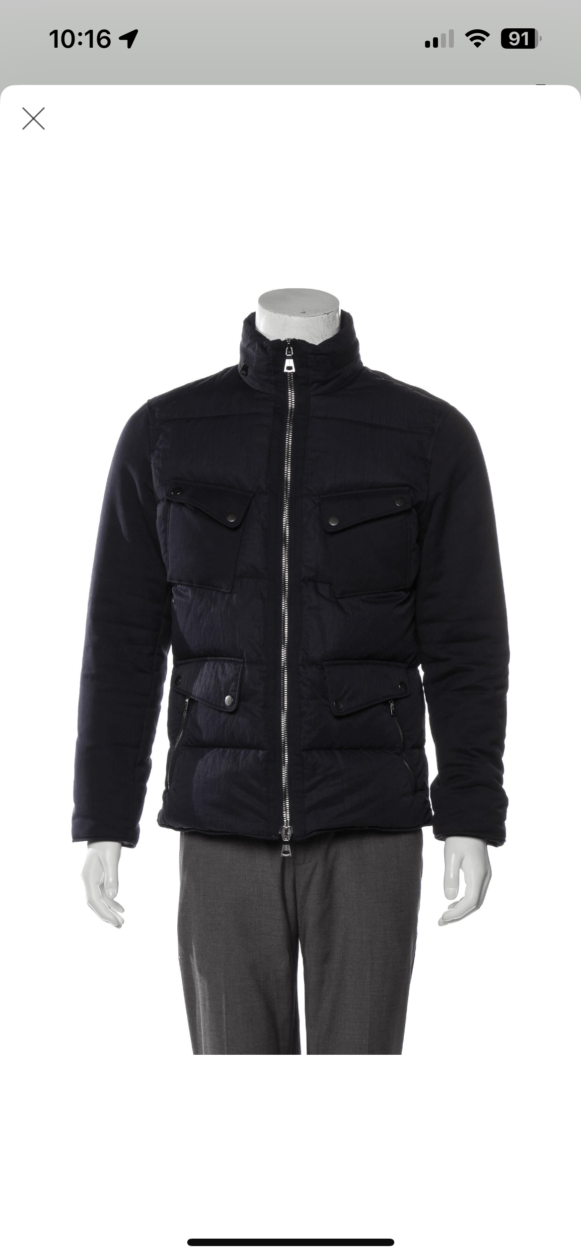 John Varvatos John Varvatos - Woven Down Coat Size US M / EU 48-50 / 2 - 1 Thumbnail