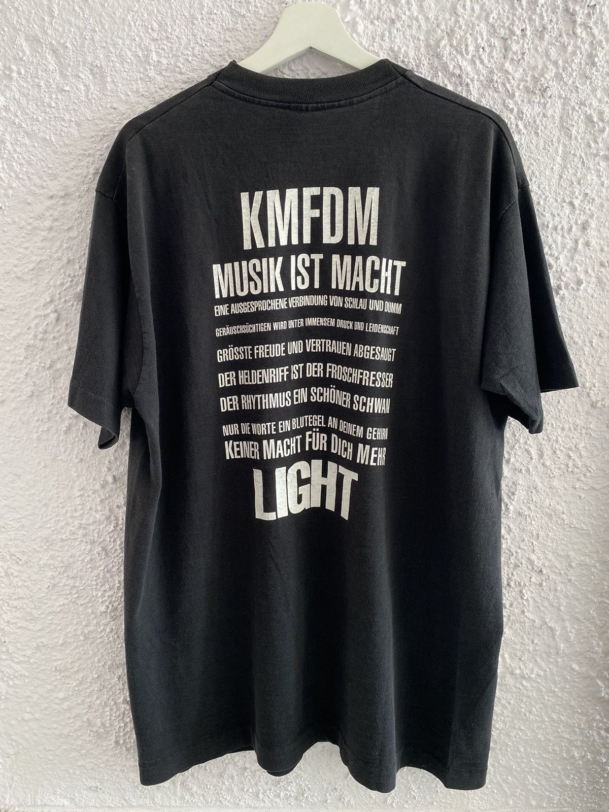 Band Tees Vintage 90s KMFDM Light Band Tee Size US XL / EU 56 / 4 - 3 Thumbnail