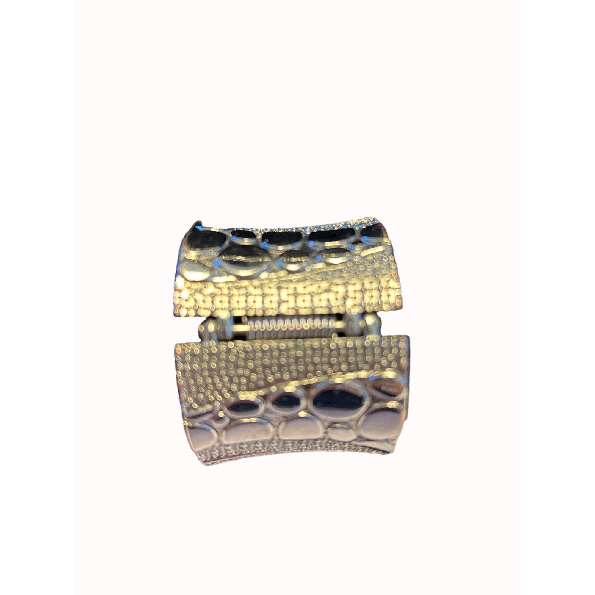 Other Gunmetal gray thick choker necklace & Bangle Braclet SKU 00 Size ONE SIZE - 5 Thumbnail