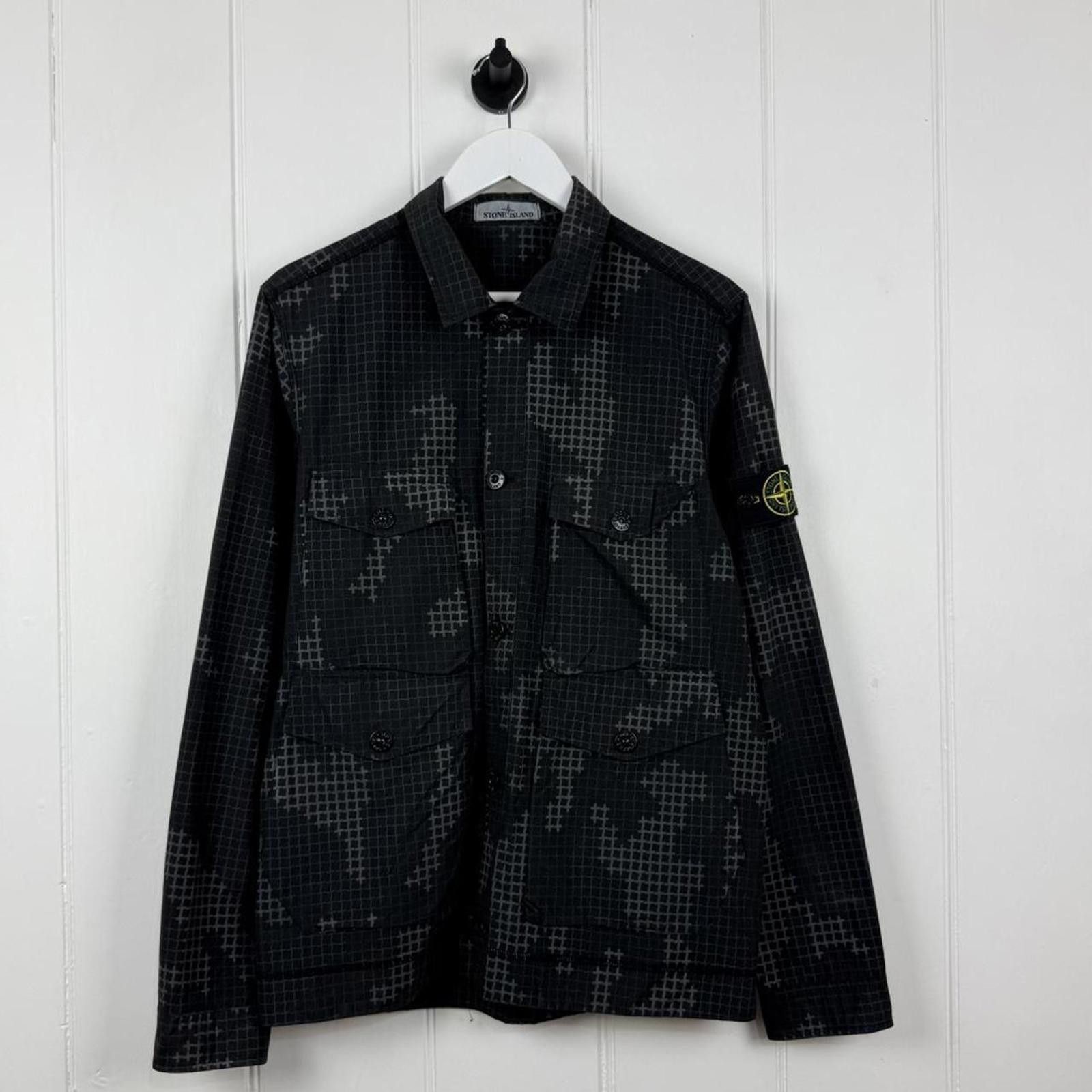 Stone Island Stone Island Grid Check Camo Shirt Size US M / EU 48-50 / 2 - 1 Thumbnail