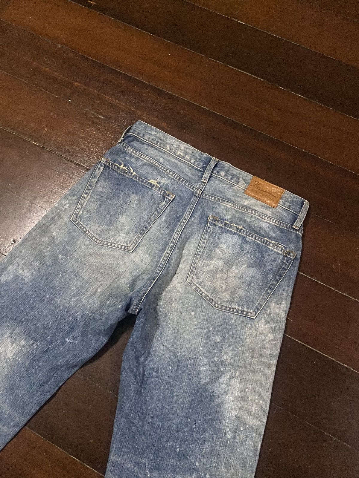 Japanese Brand × Journal Standard FIRE 🔥 JOURNAL STANDARD HOMESTEAD DISTRESSED FLARE JEANS Size US 33 - 13 Thumbnail