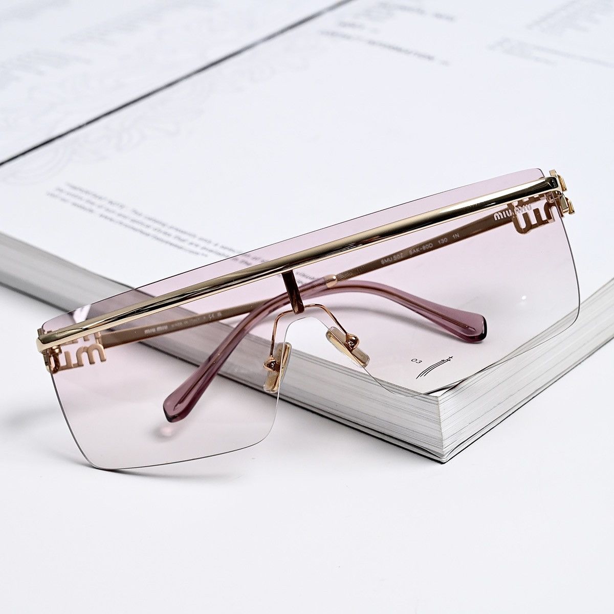 Miu Miu MIU MIU 0MU 50ZS SUNGLASSES Size ONE SIZE - 8 Thumbnail