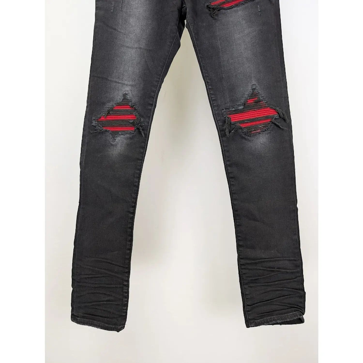 Amiri o1s1wg110925 MX1 Suede Jeans in Vintage Black Size US 32 / EU 48 - 3 Thumbnail